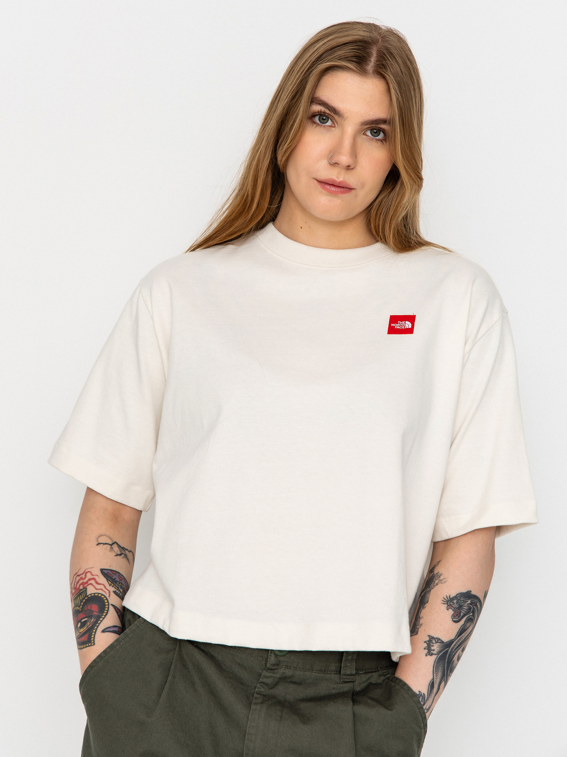 Triu010dko The North Face Tnf Red Box Boxy Wmn (white dune)