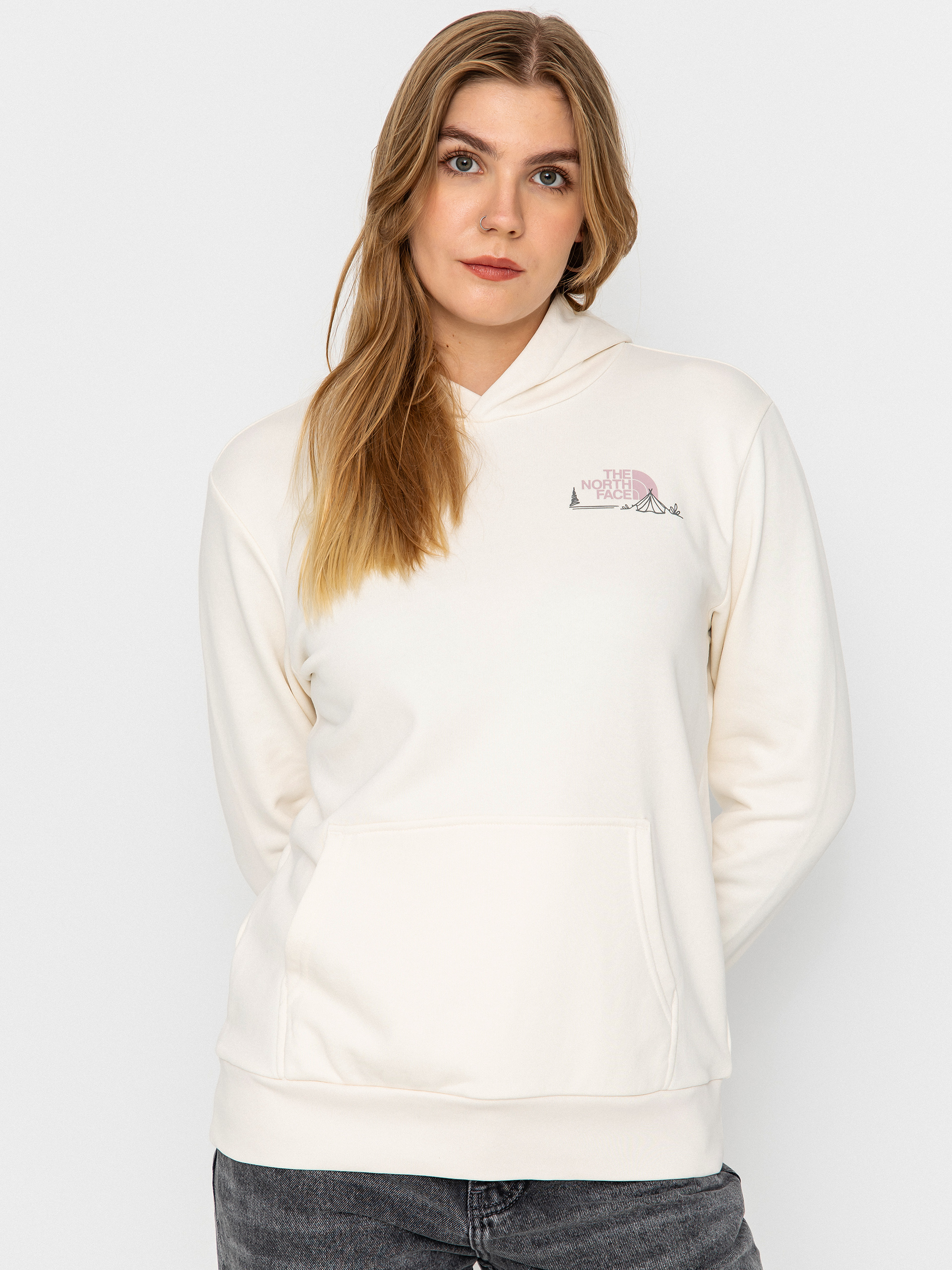 Mikina s kapucí The North Face Monte HD Wmn