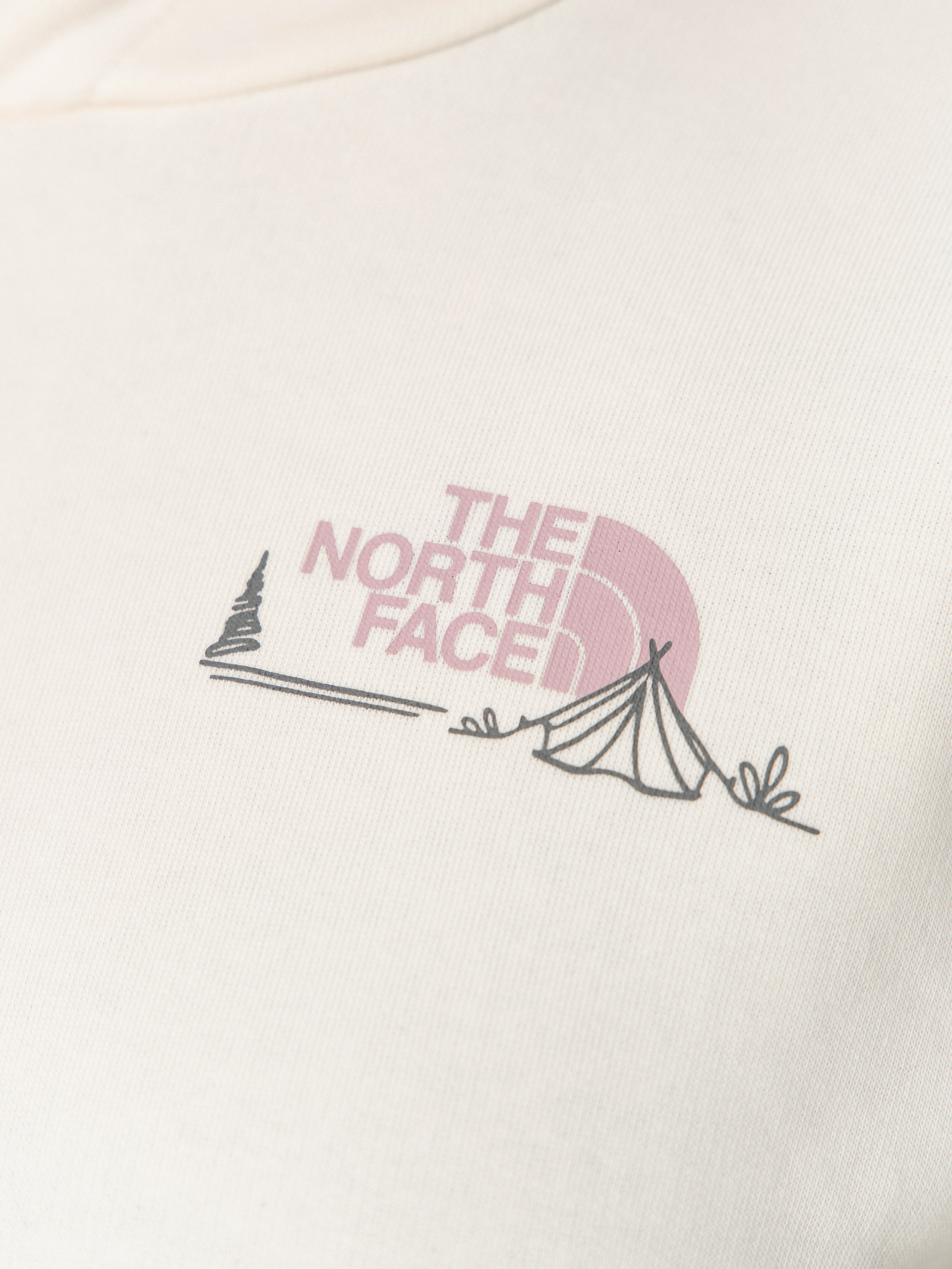 Mikina s kapucí The North Face Monte HD Wmn (white dune)