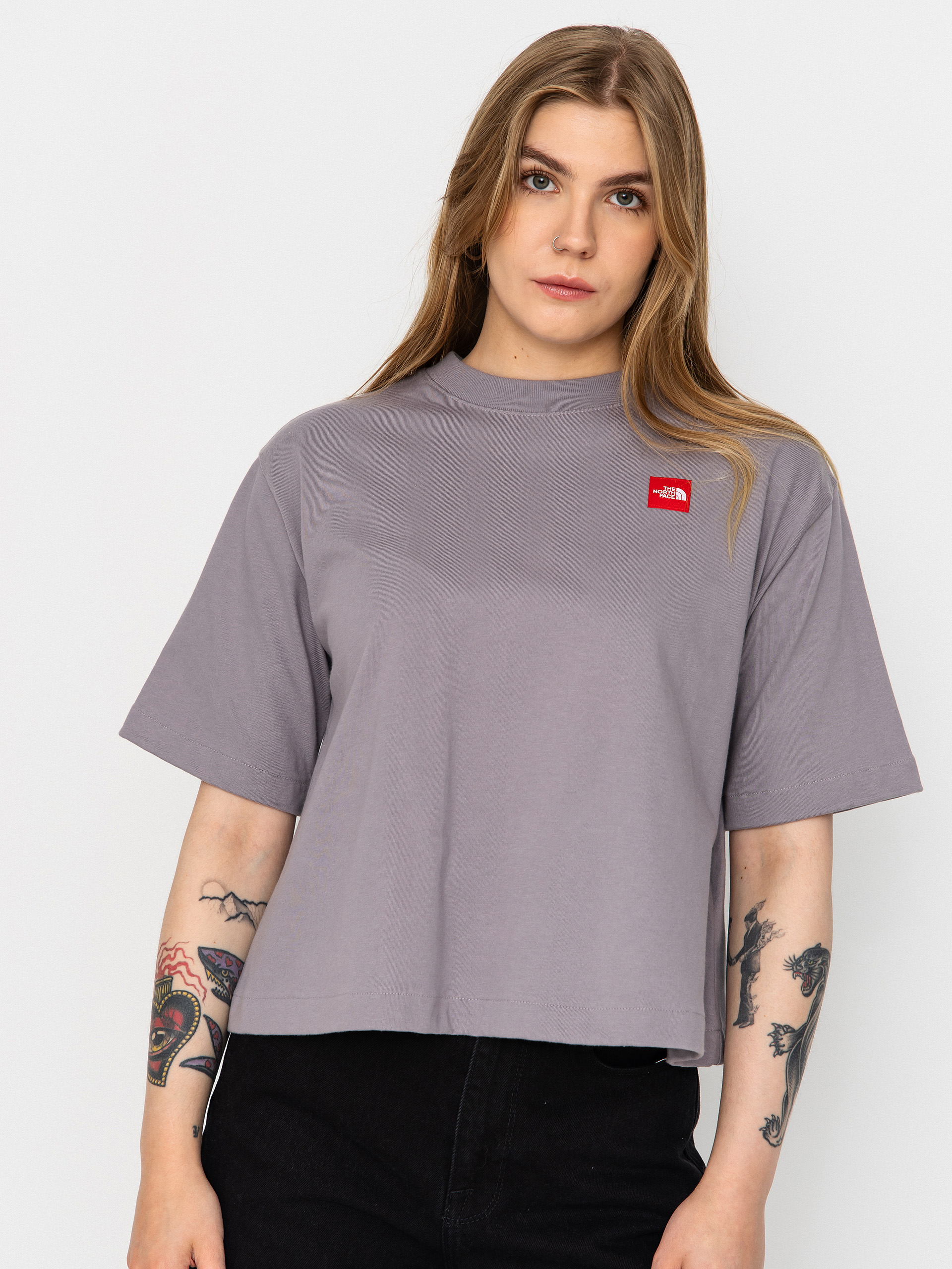 Tričko The North Face Tnf Red Box Boxy Wmn (transcendent gr)