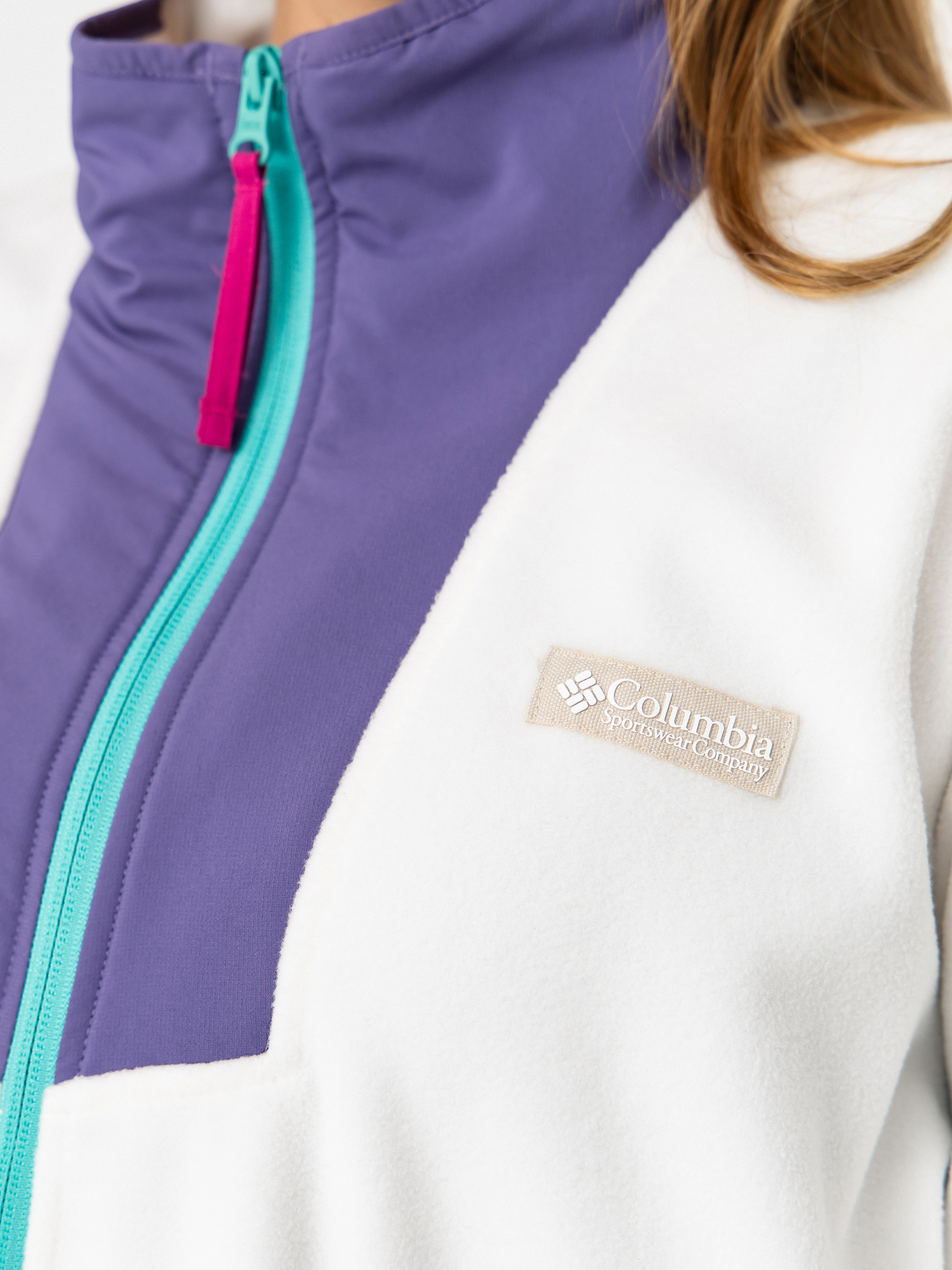Pánský Fleecová mikina Columbia Sequoia Grove Half Zip (sea salt/stormwatch)