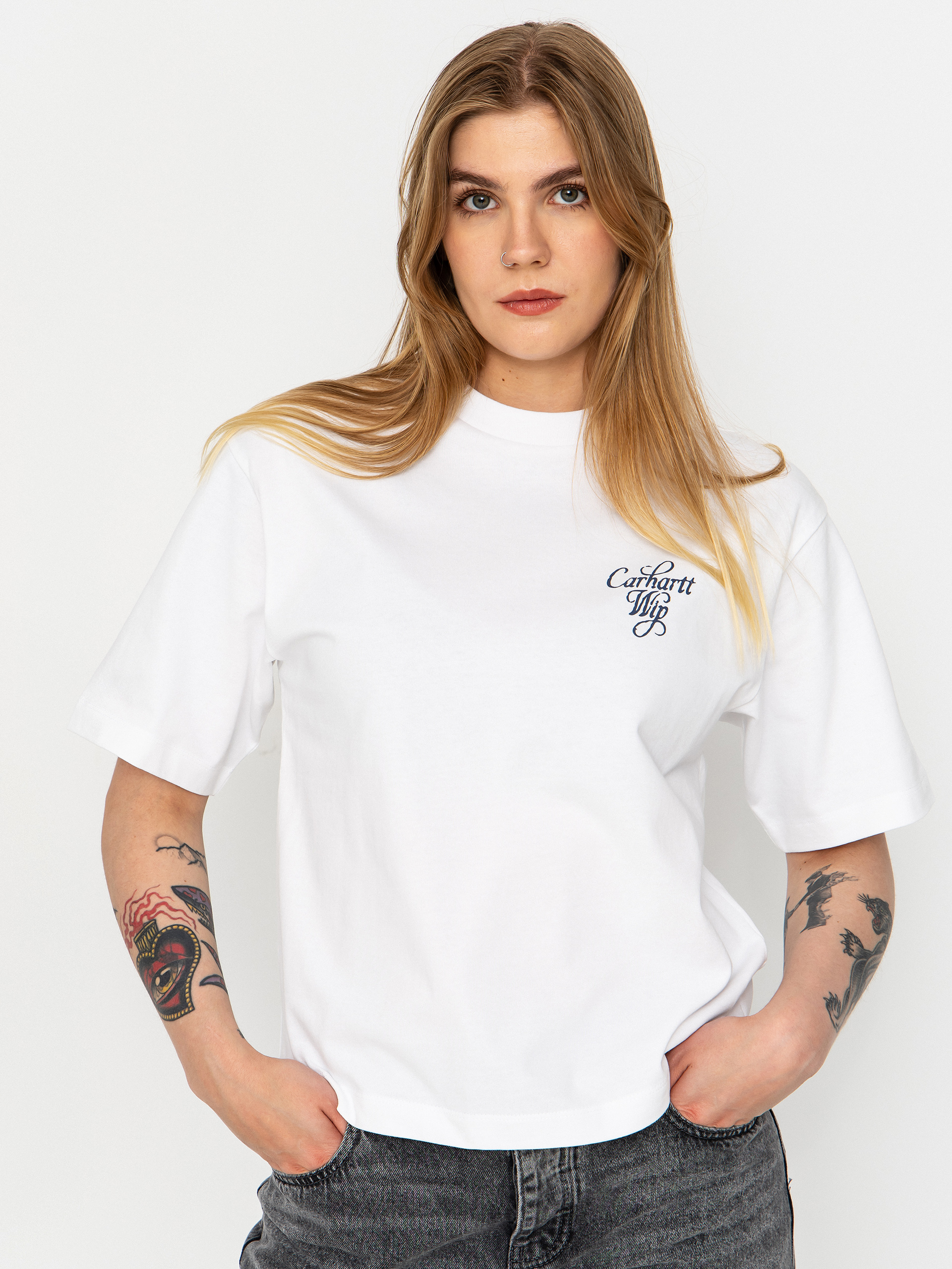 Tričko Carhartt WIP Vestige Wmn (white)