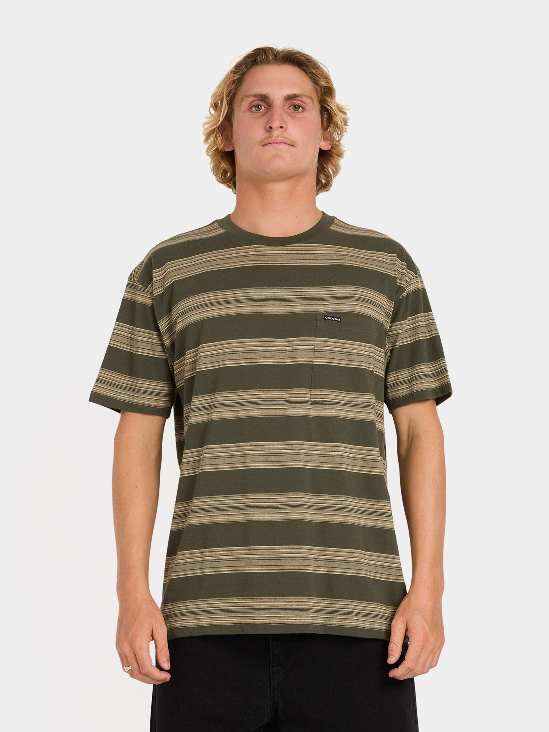 Tričko Volcom Twilight Crew (squadron green)