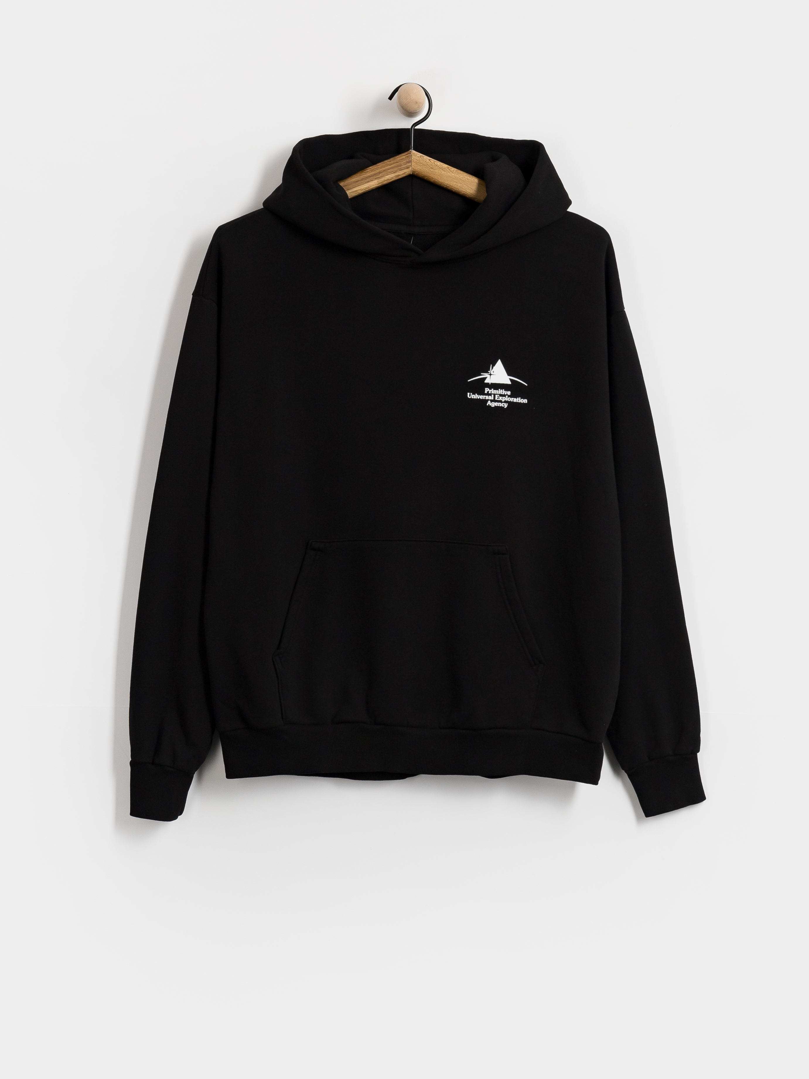 Mikina s kapucí Primitive Agency HD (black)