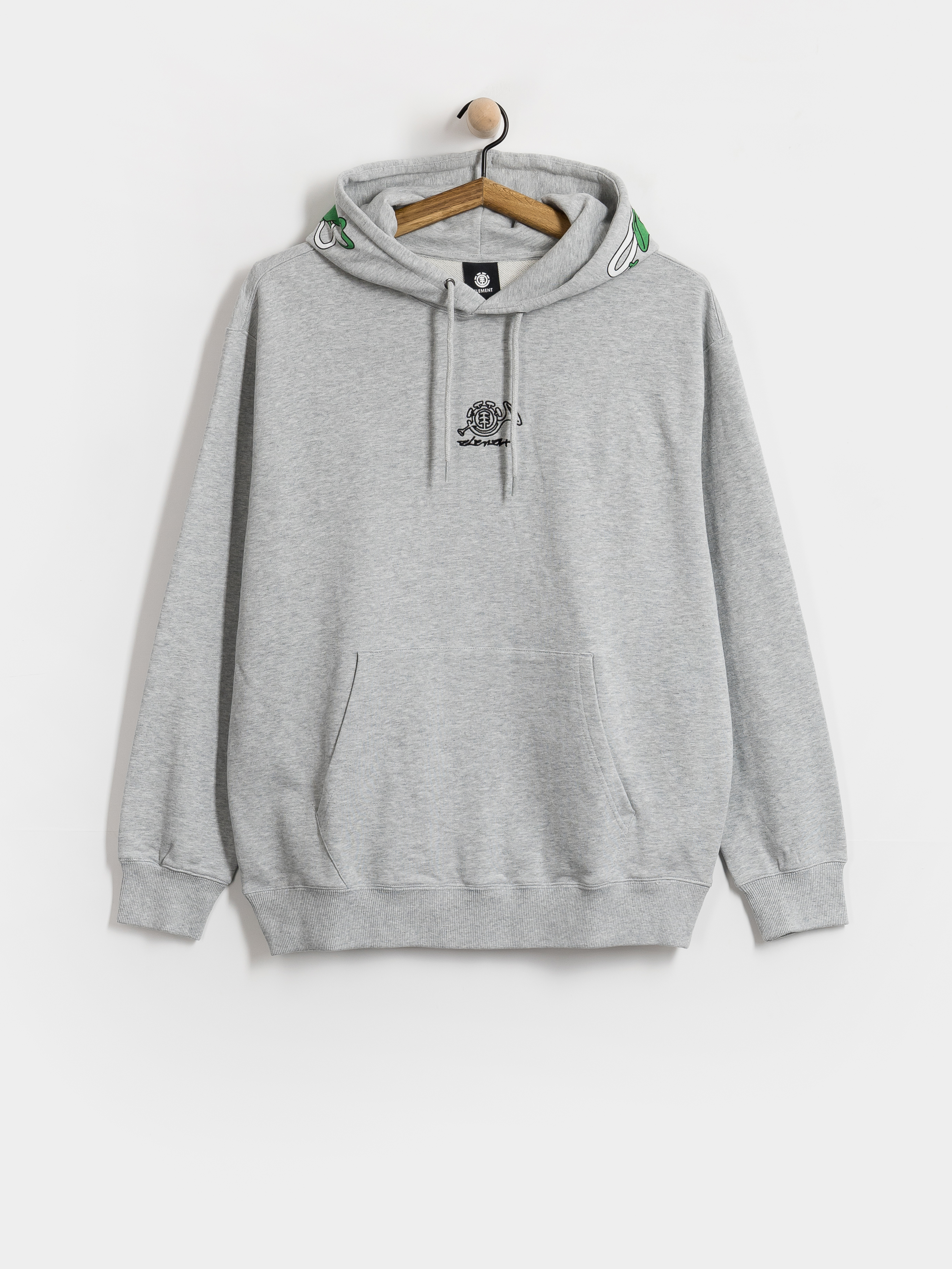 Mikina s kapucí Element Horn HD (mid grey heather)