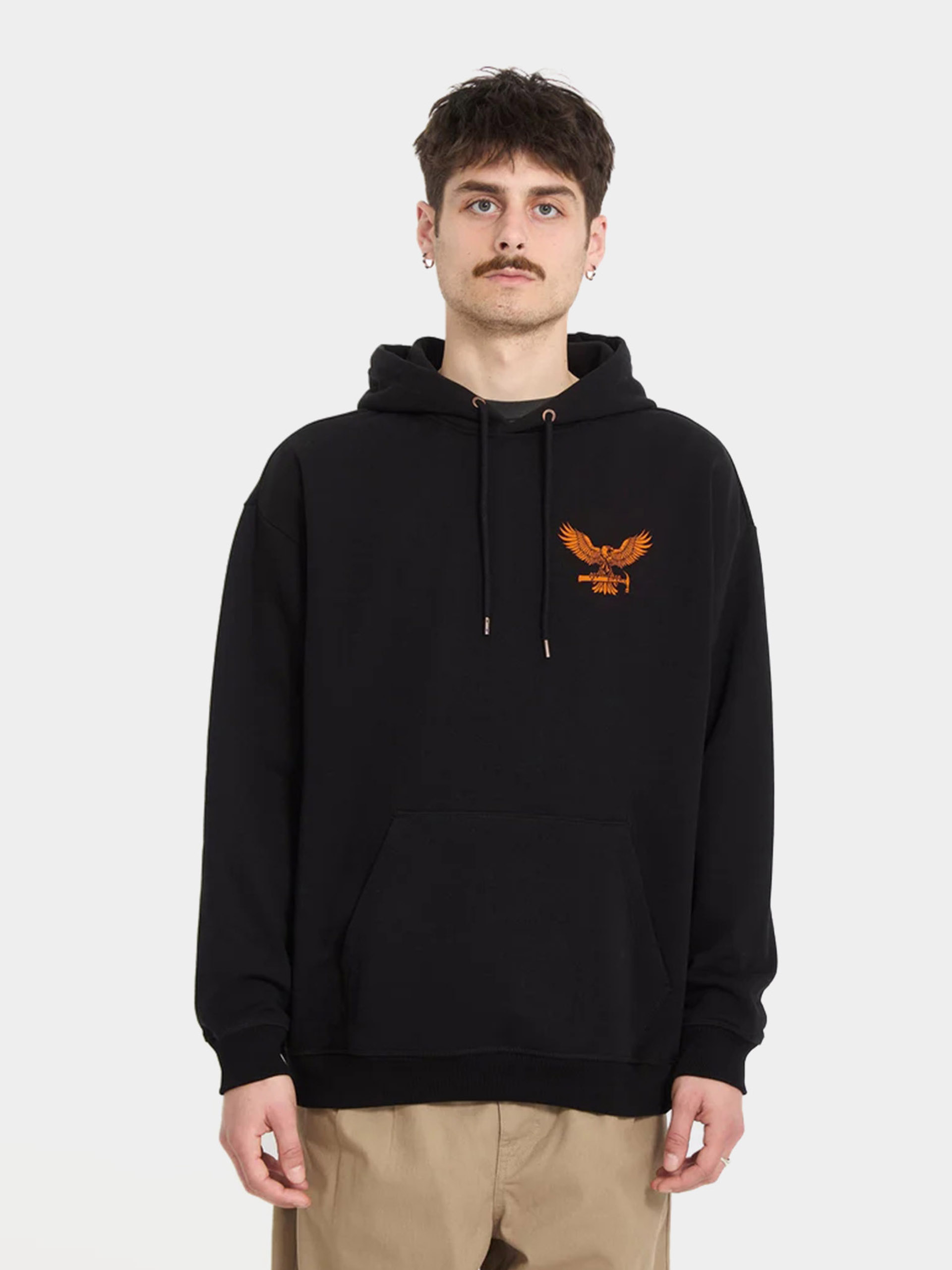 Mikina s kapucí Volcom Hammered HD (black)