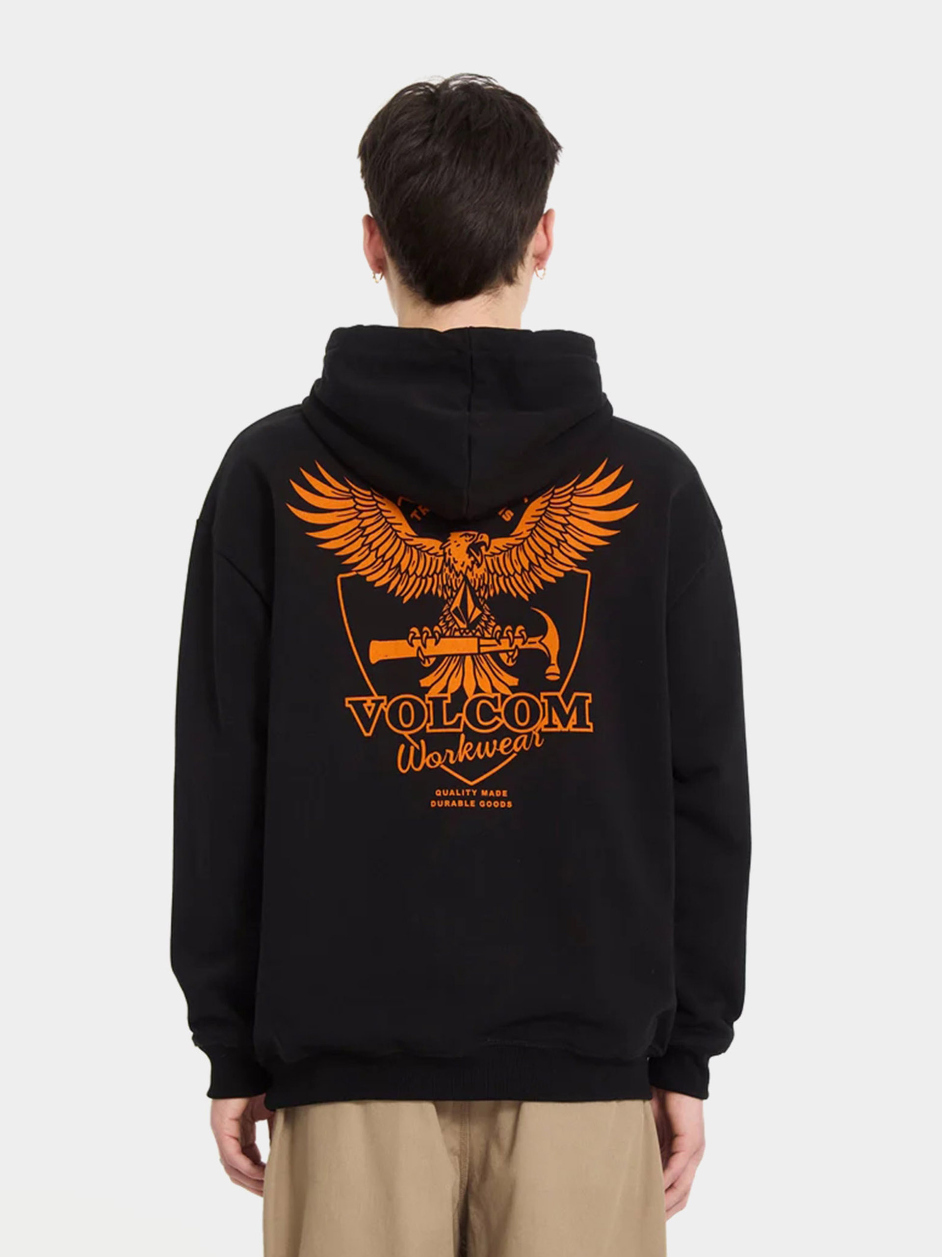Mikina s kapucí Volcom Hammered HD (black)