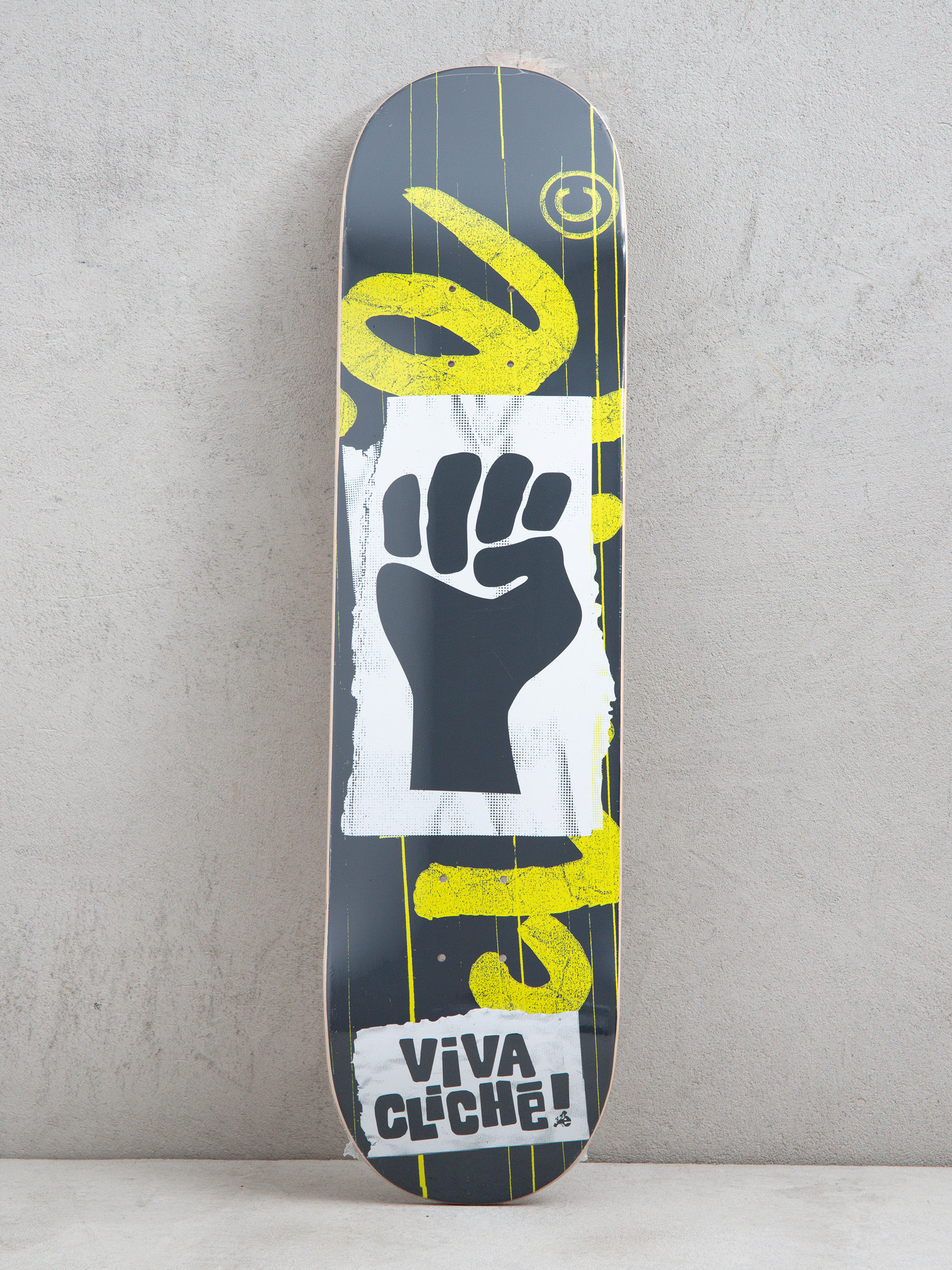 Deska Cliche Viva Deck (grey/lime)