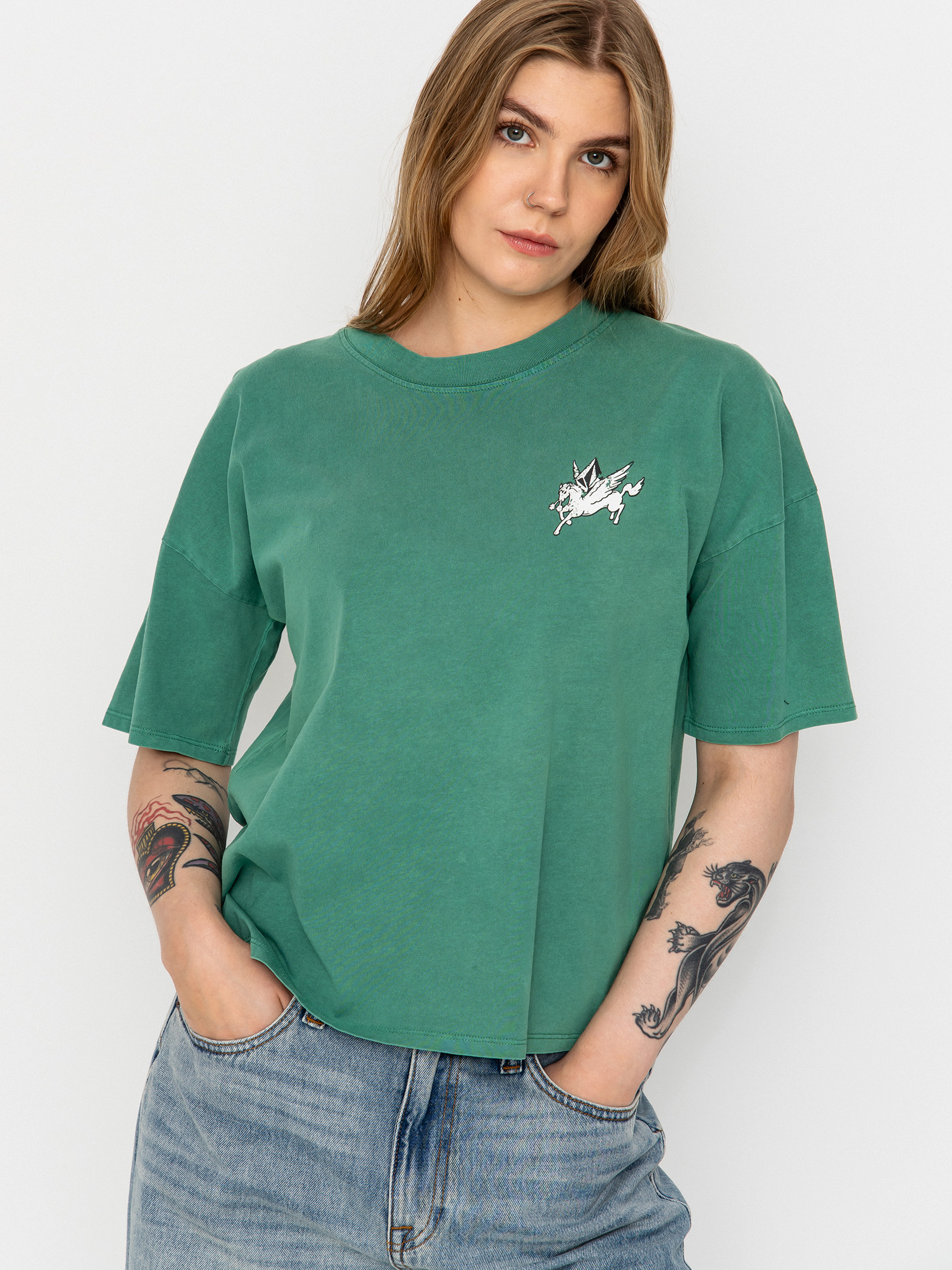 Tričko Volcom Voltrip Wmn (evergreen)