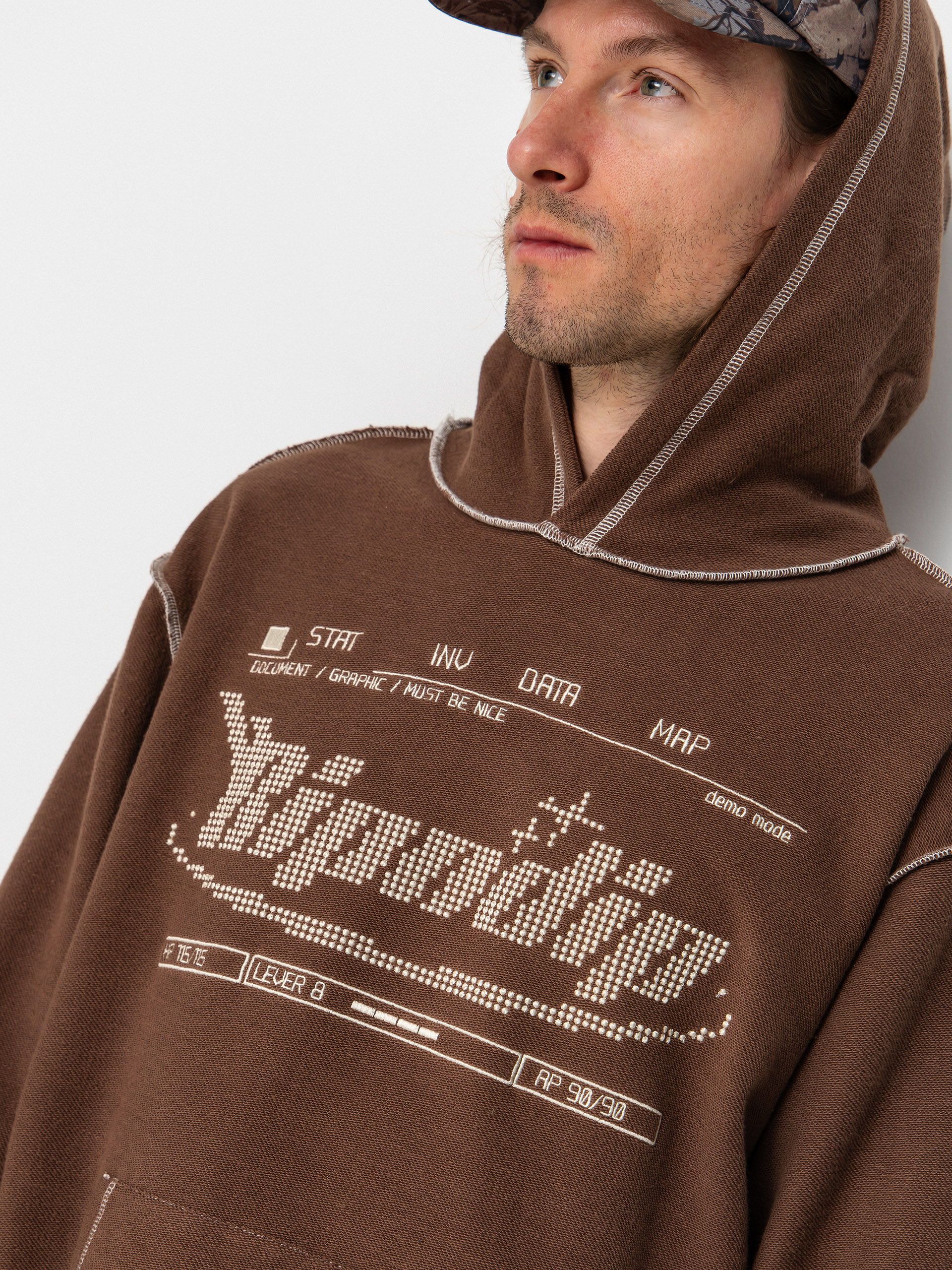 Mikina s kapucí RipNDip Overdrive HD (brown)