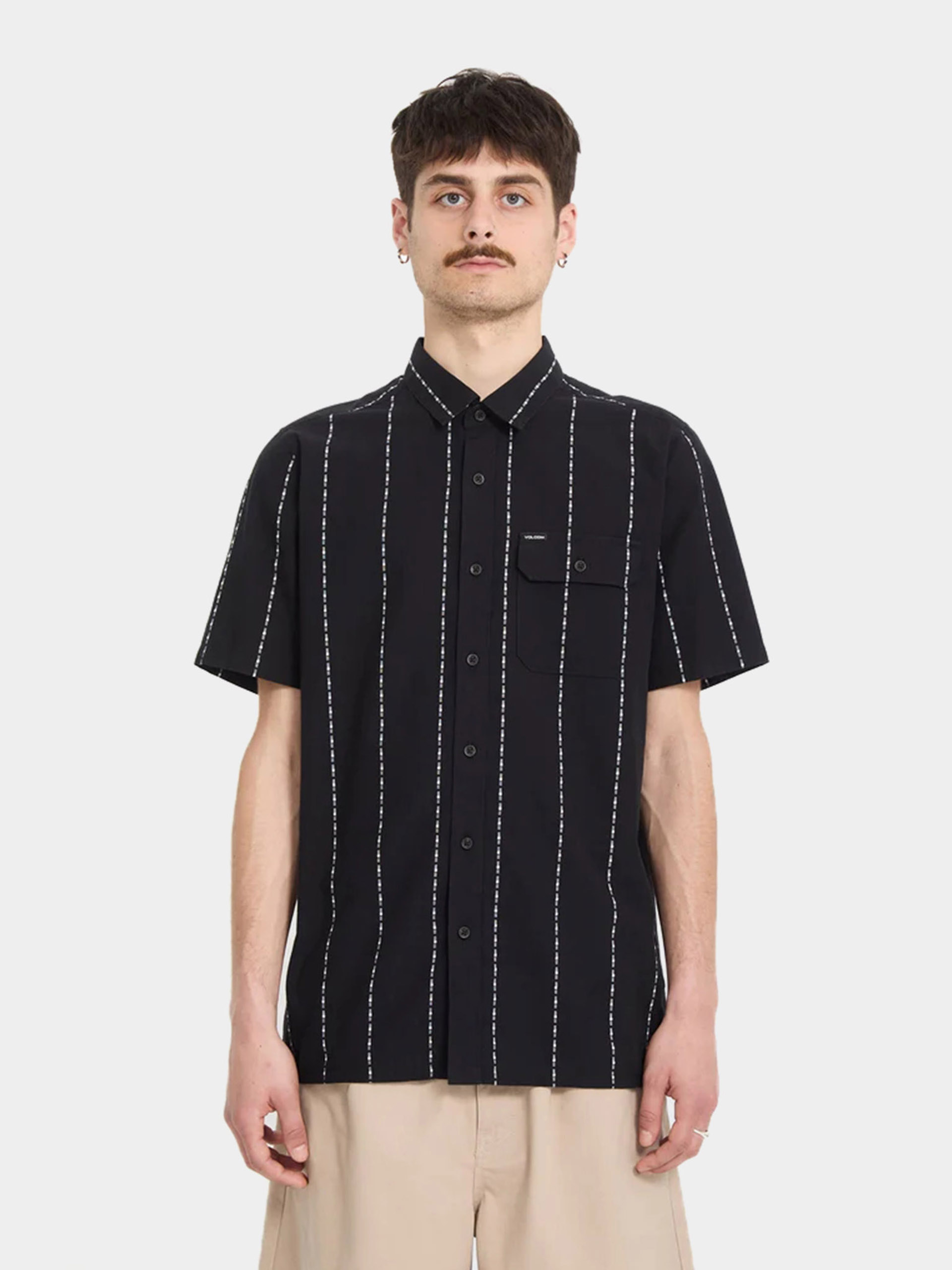 Košile Volcom Whitworth (gloss black)