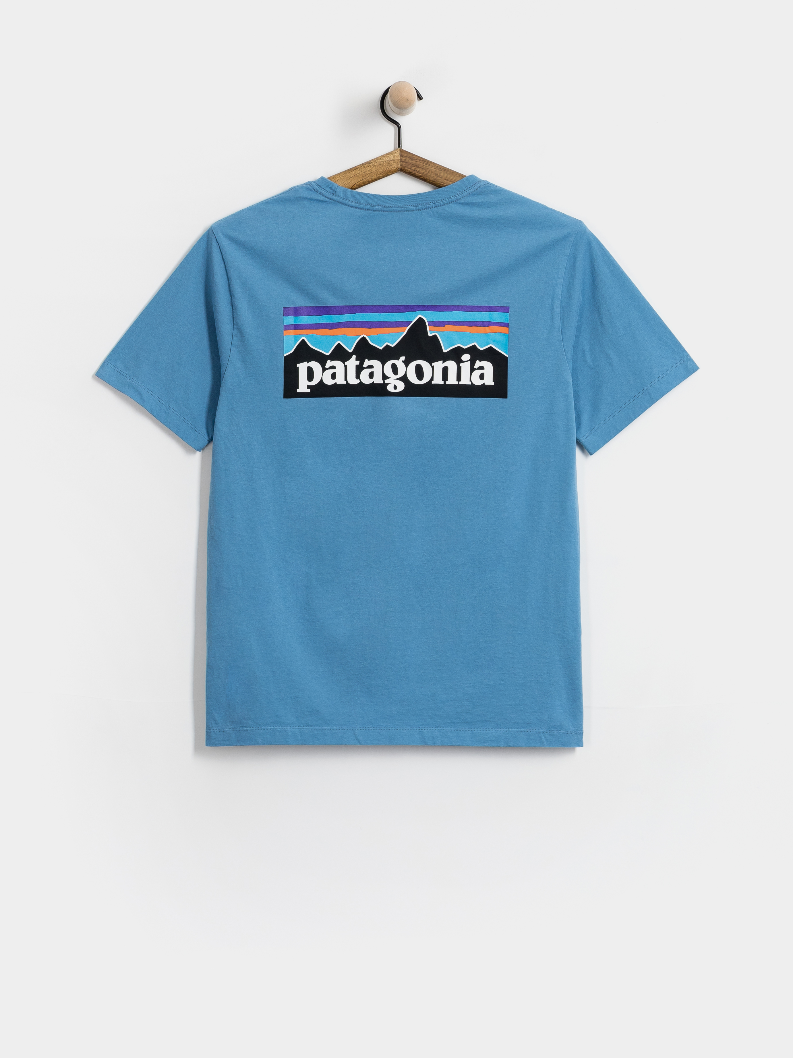 Tričko Patagonia P 6 Logo (shore blue)