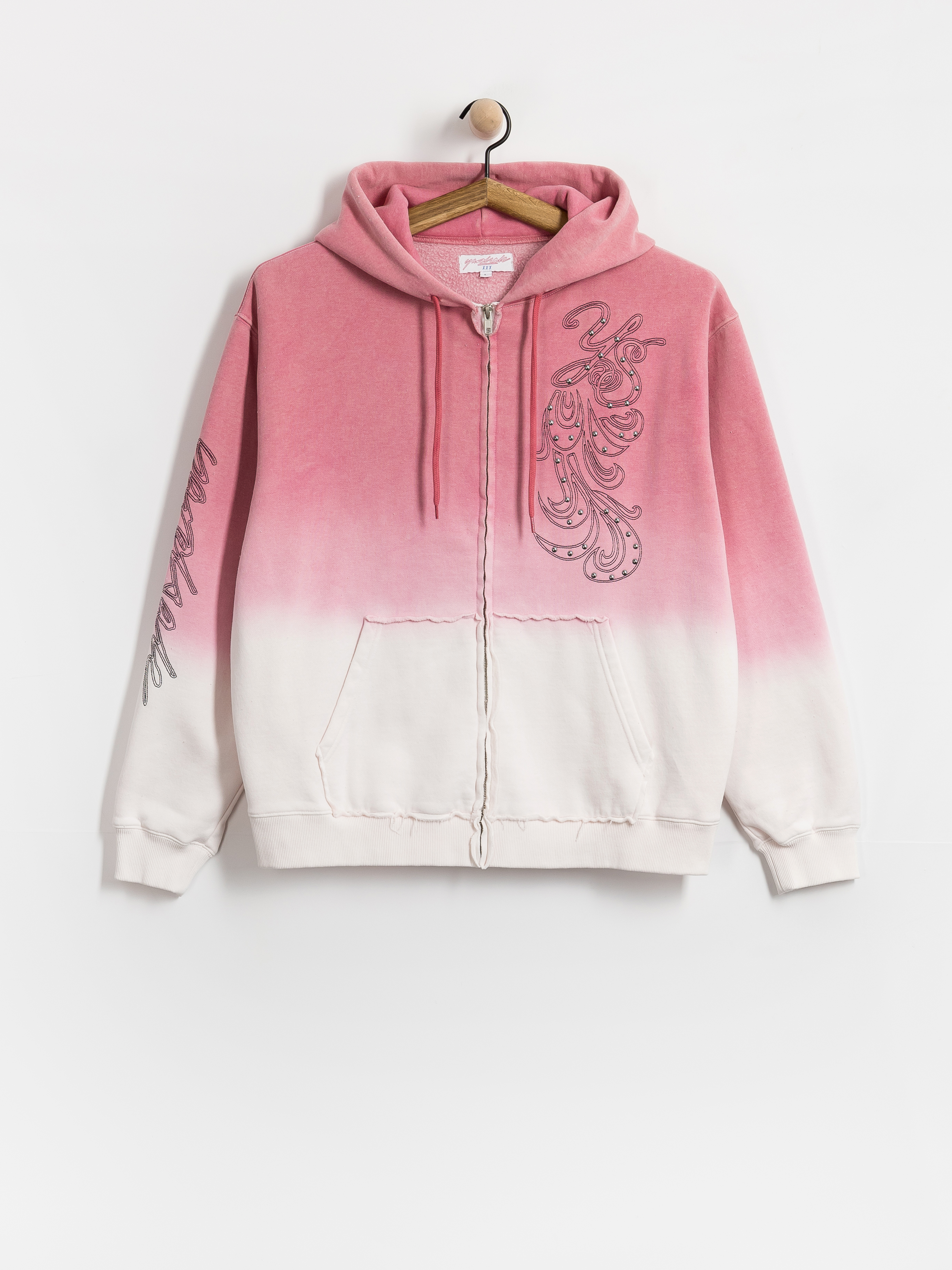 Mikina s kapucí Yardsale Ombre ZHD (pink)