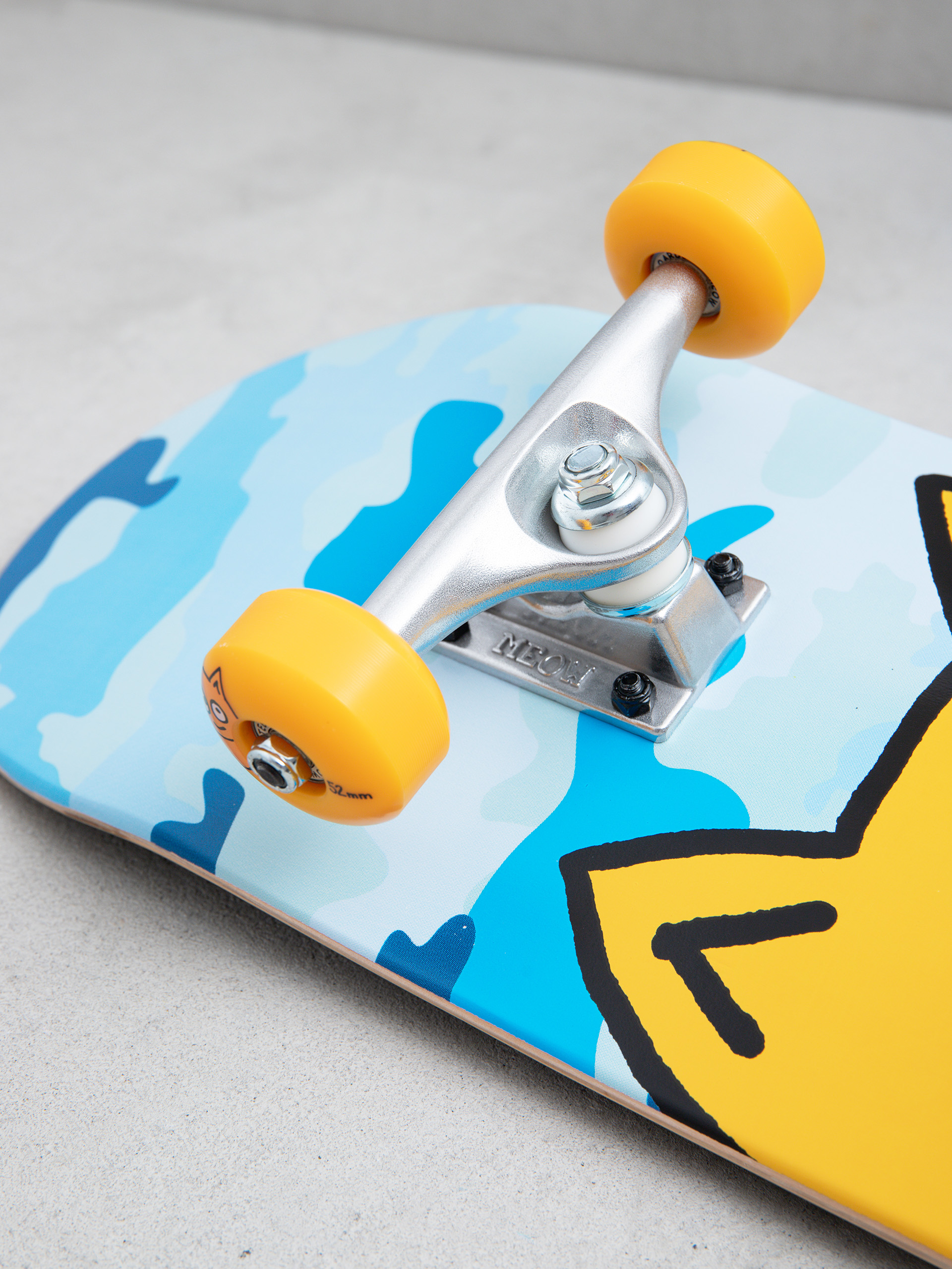 Skateboard Meow Skateboards Big Cat (camo blue)