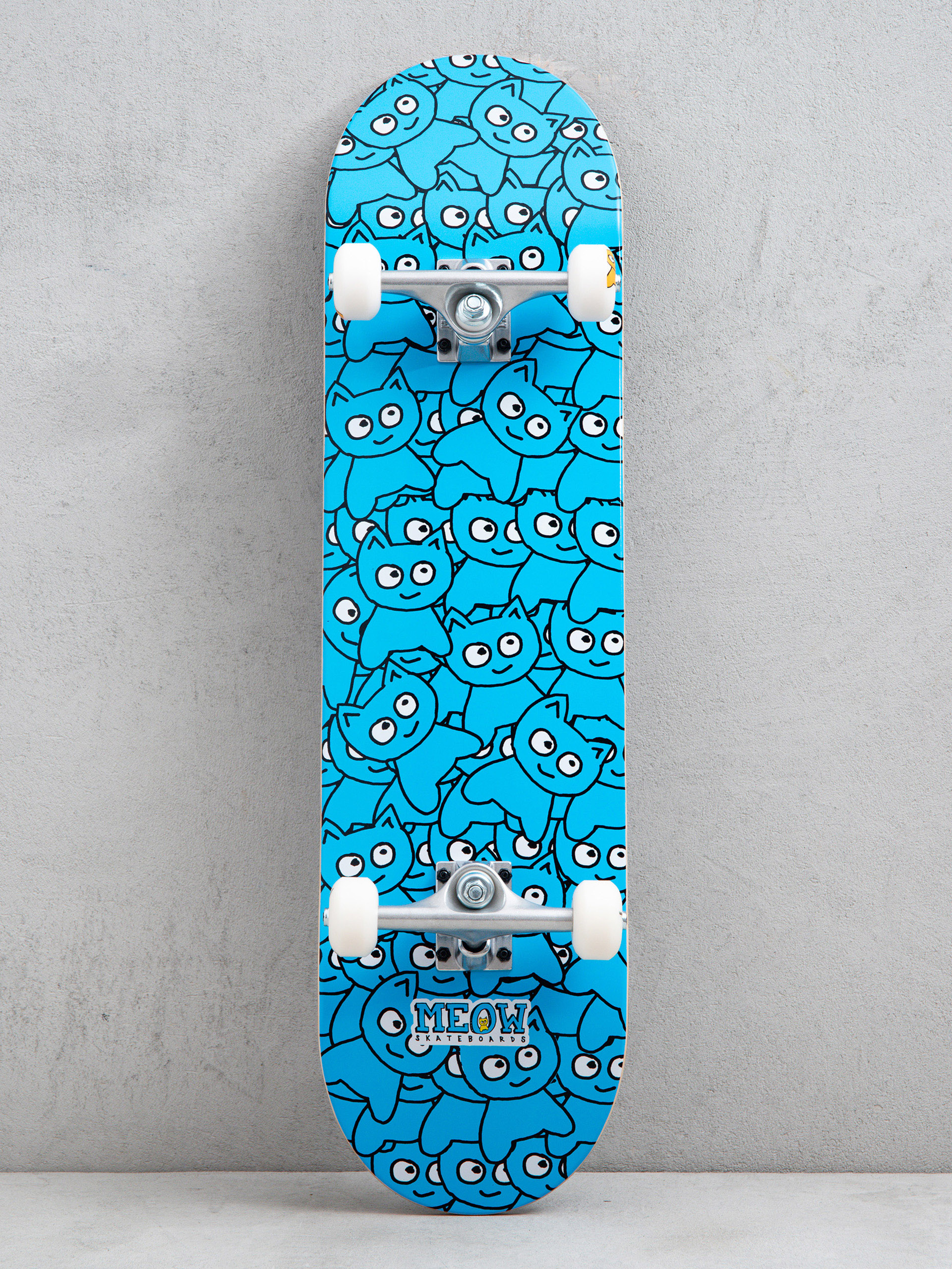 Skateboard Meow Skateboards Sticker Pile (cmyk cyan)