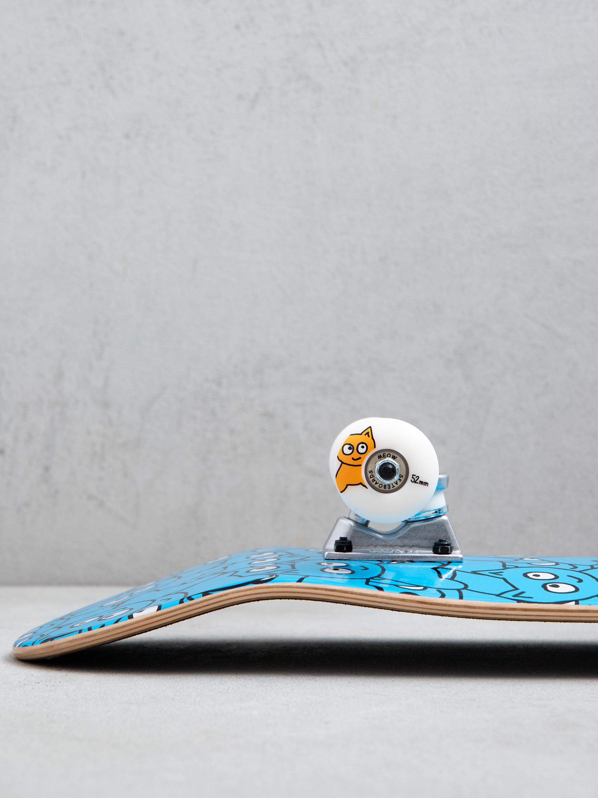 Skateboard Meow Skateboards Sticker Pile (cmyk cyan)