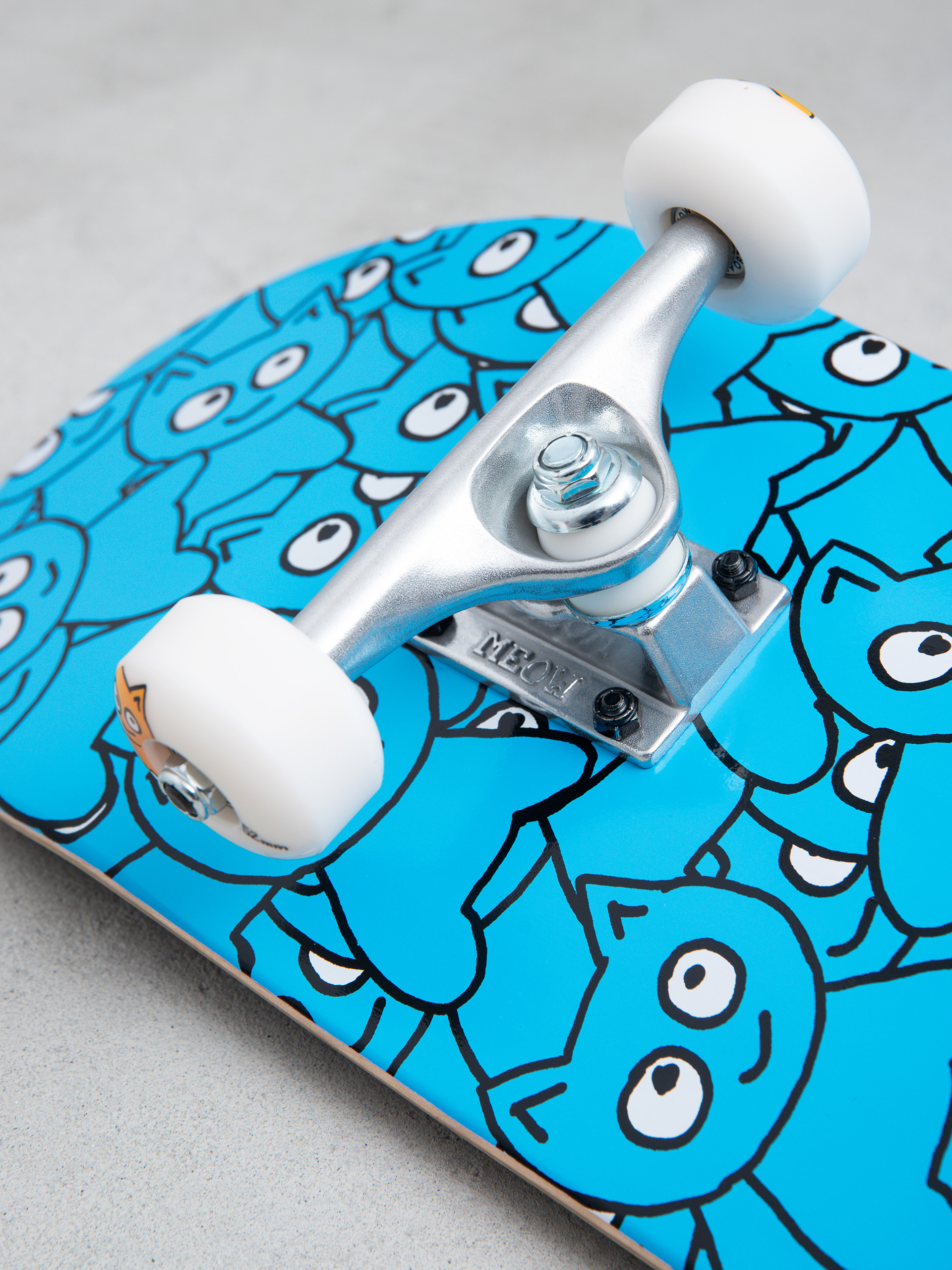 Skateboard Meow Skateboards Sticker Pile (cmyk cyan)