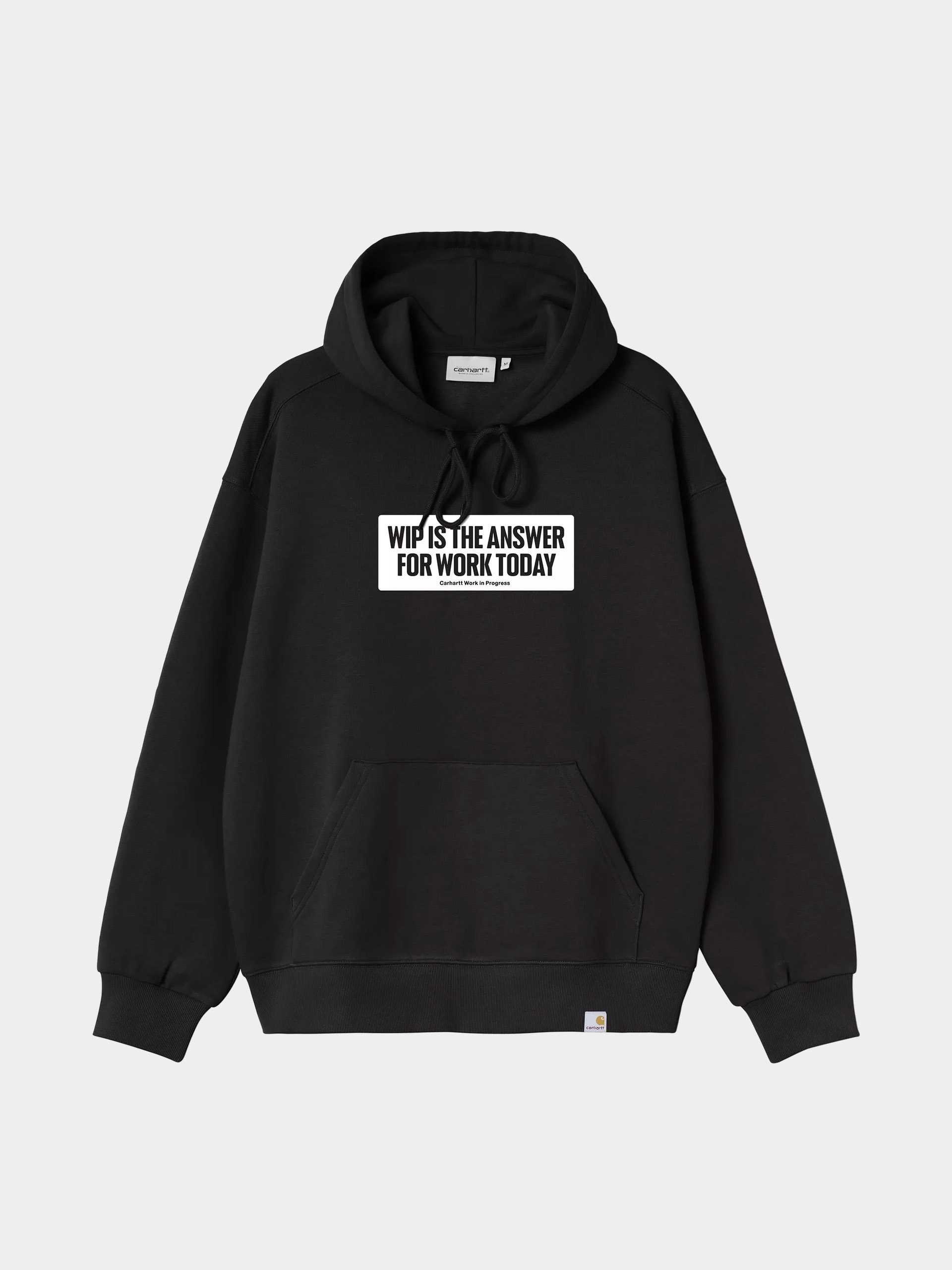 Mikina s kapucí Carhartt WIP Bumper Sticker HD (black)