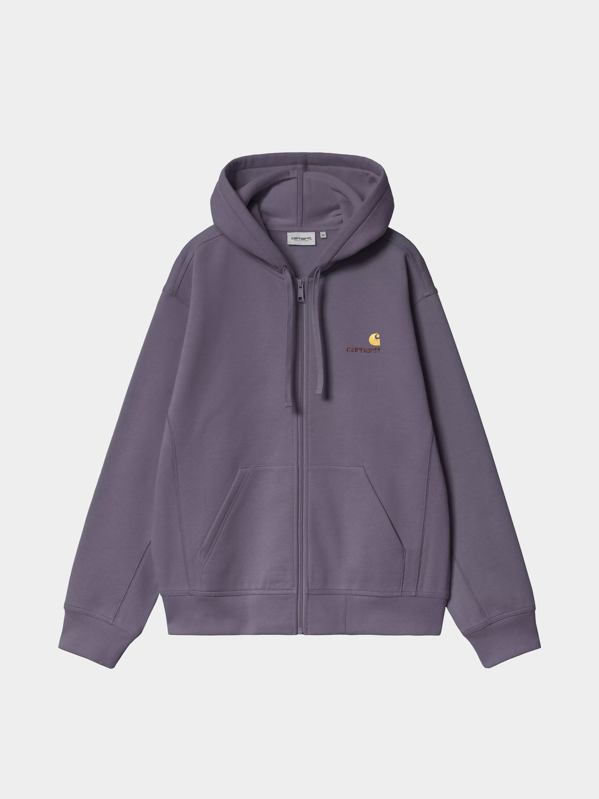 Mikina s kapucí Carhartt WIP American Script ZHD (shady purple)
