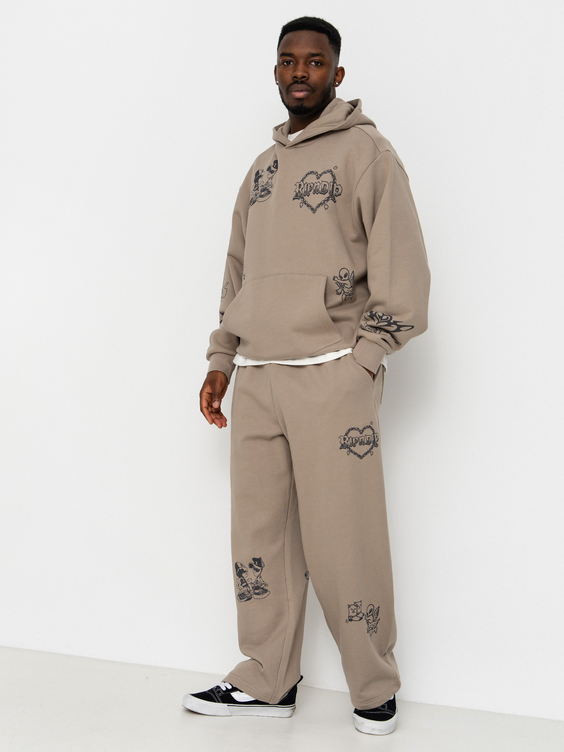 Kalhoty RipNDip Westside Straight Leg (dark sand wash)
