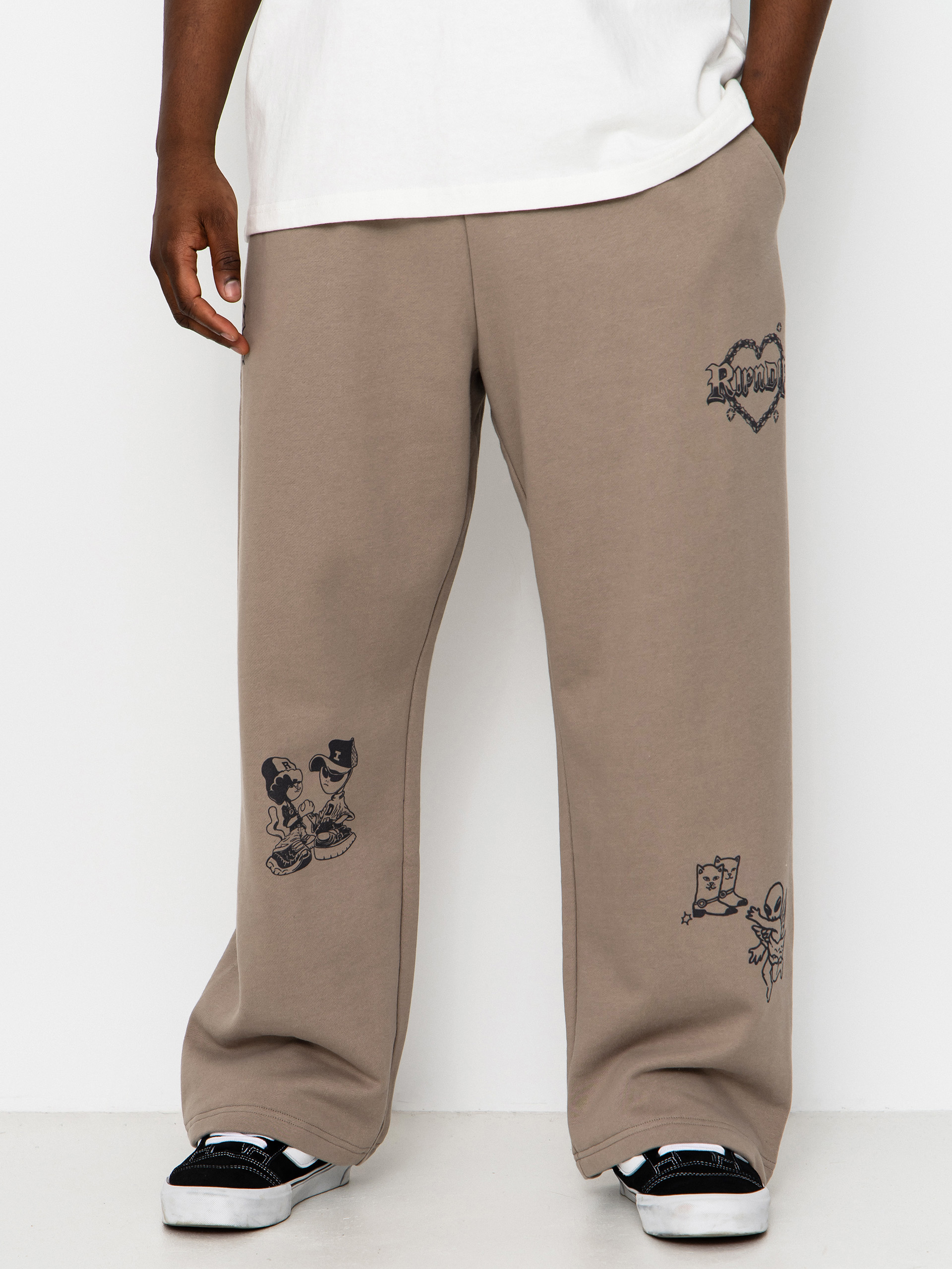 Kalhoty RipNDip Westside Straight Leg (dark sand wash)