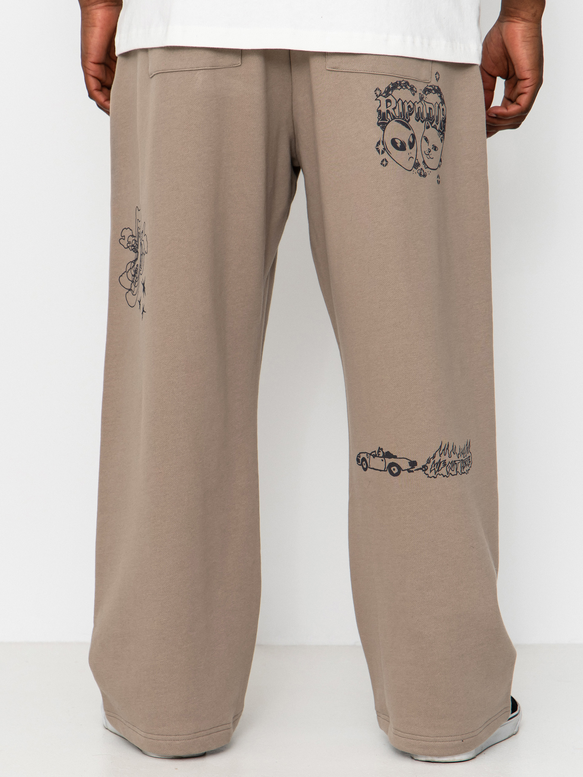 Kalhoty RipNDip Westside Straight Leg (dark sand wash)