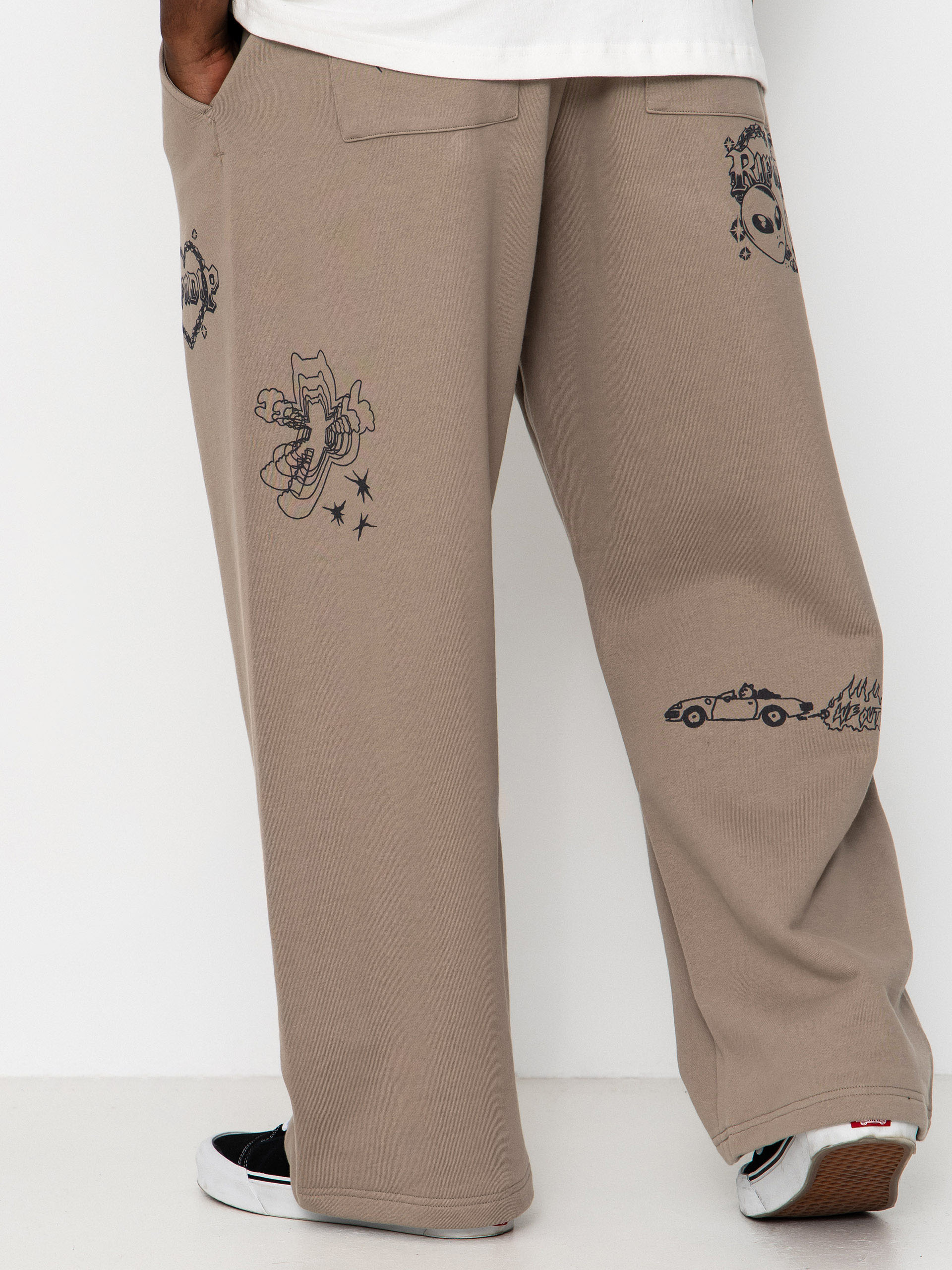 Kalhoty RipNDip Westside Straight Leg (dark sand wash)