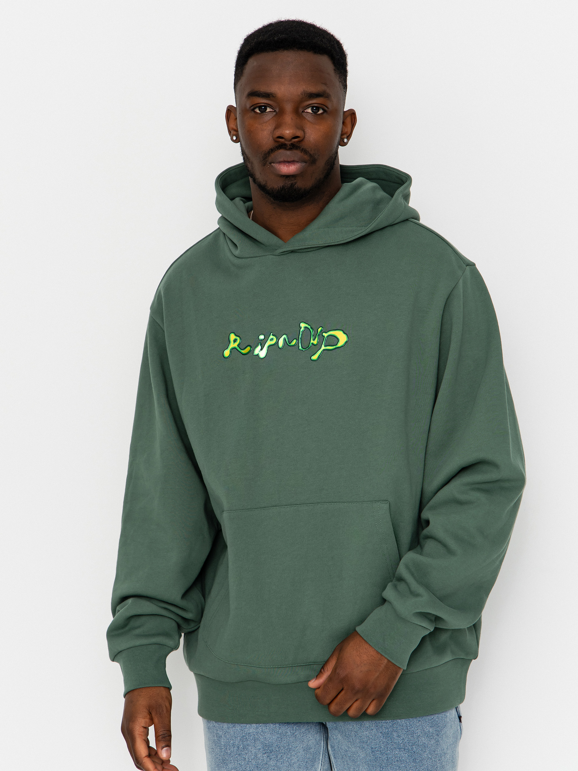 Mikina s kapucí RipNDip Slime HD (olive)