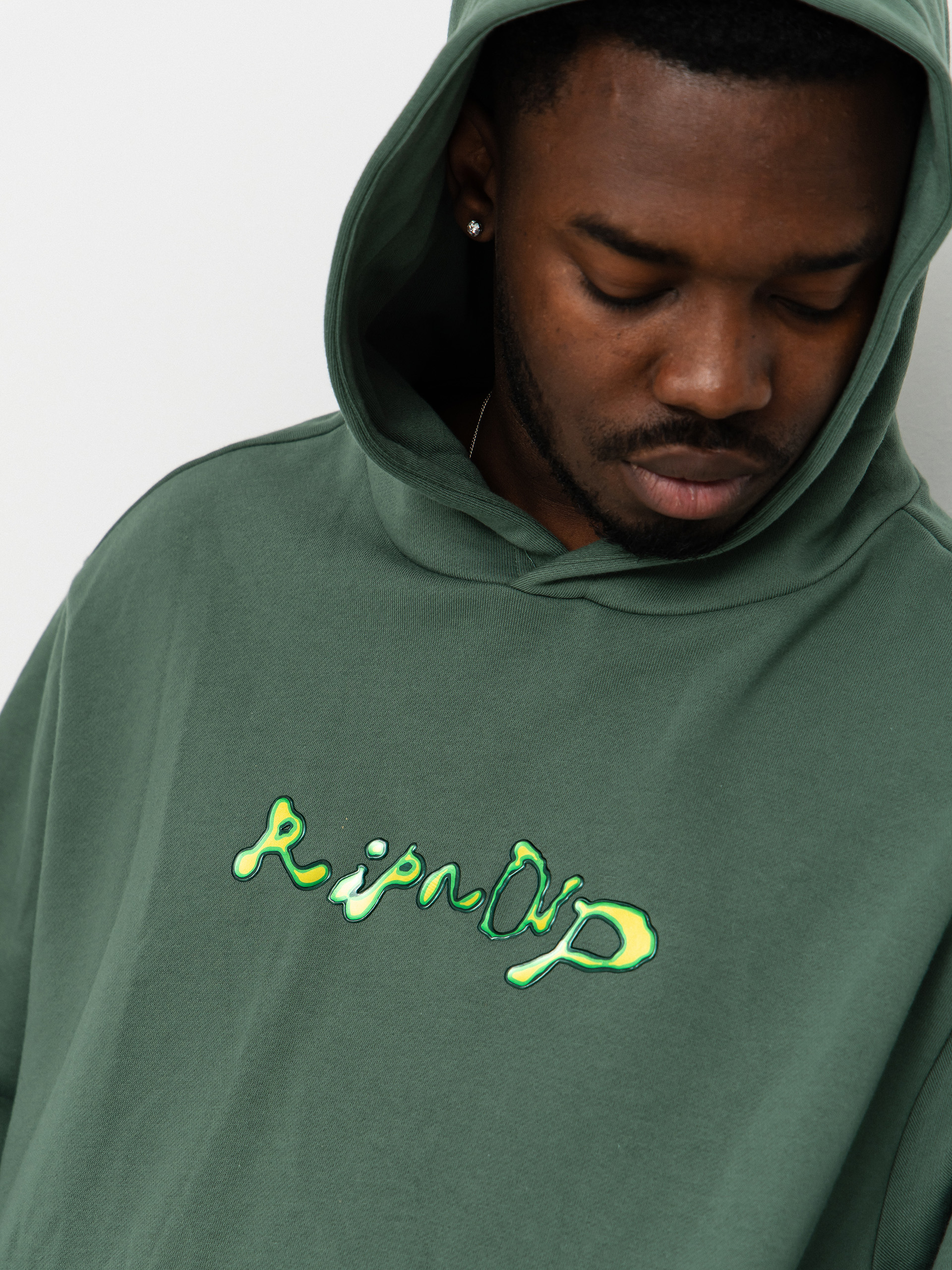 Mikina s kapucí RipNDip Slime HD (olive)