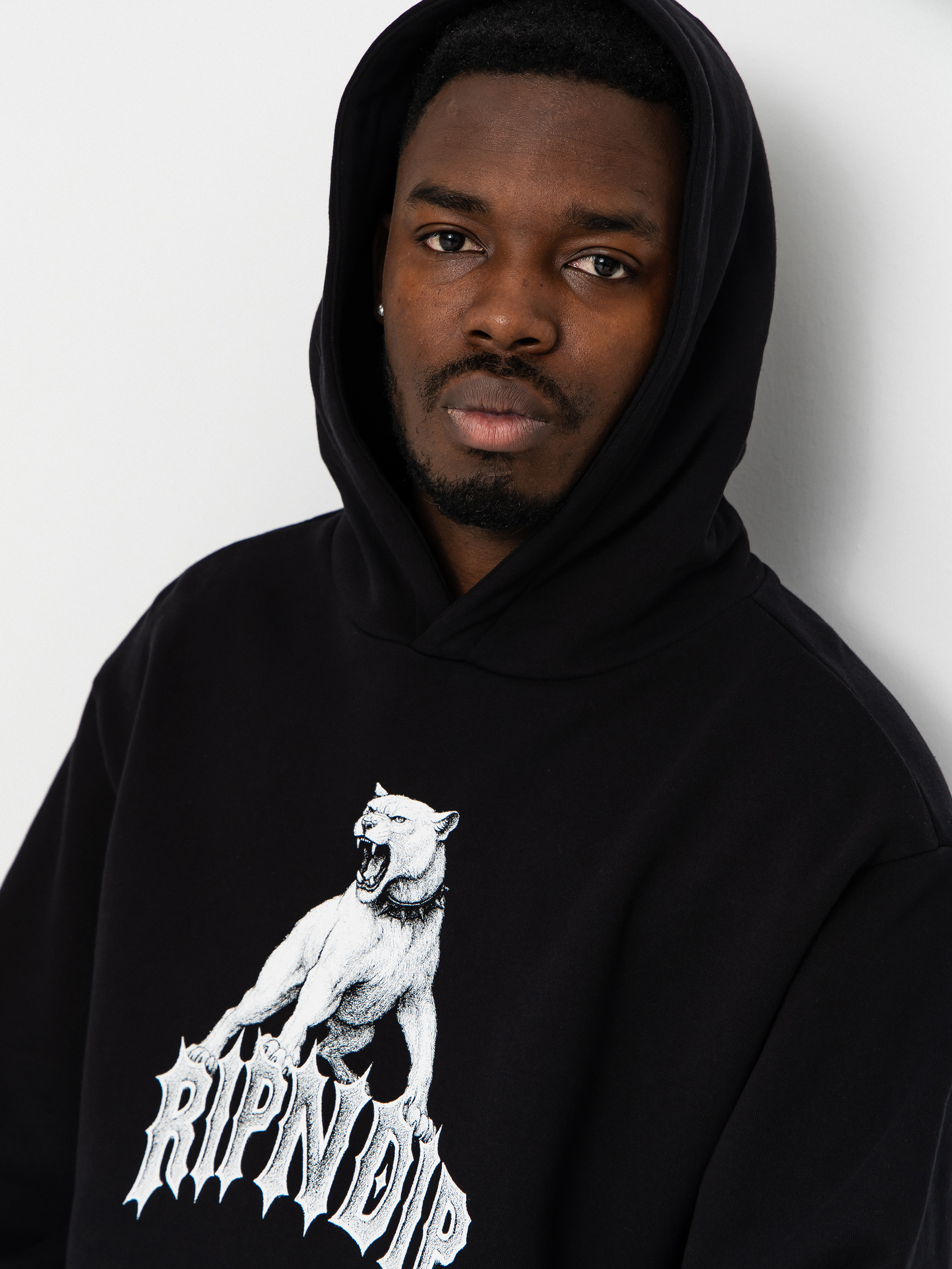 Mikina s kapucí RipNDip Wasteland HD (black wash)