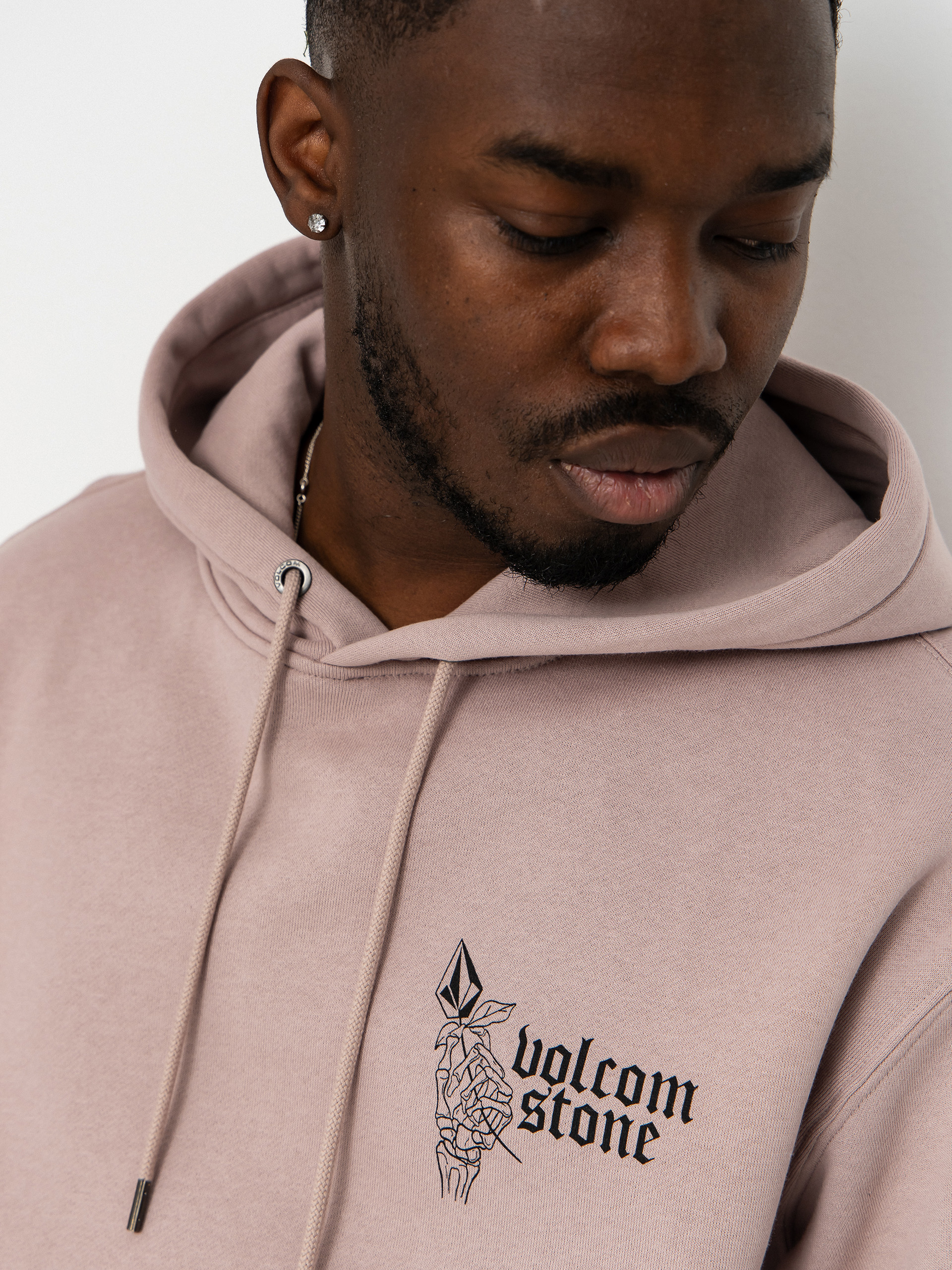 Mikina s kapucí Volcom Watanite HD (bark brown)