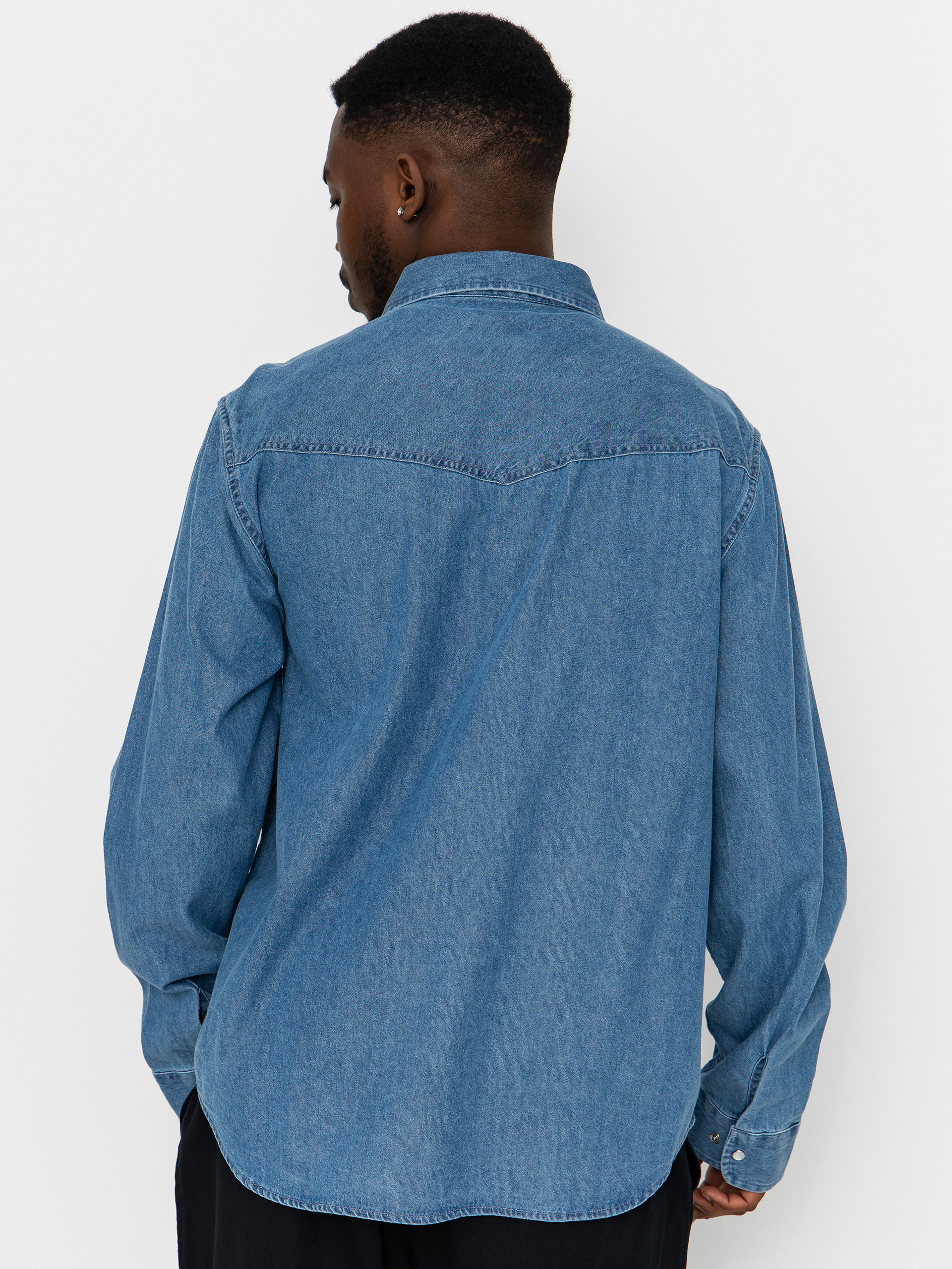 Košile Brixton Waylon Lw Overshirt (med wash chambrey)