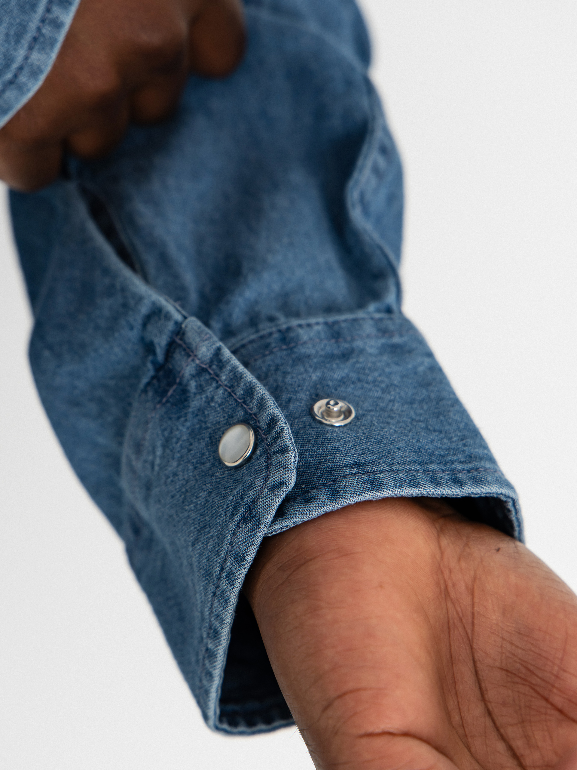 Košile Brixton Waylon Lw Overshirt (med wash chambrey)
