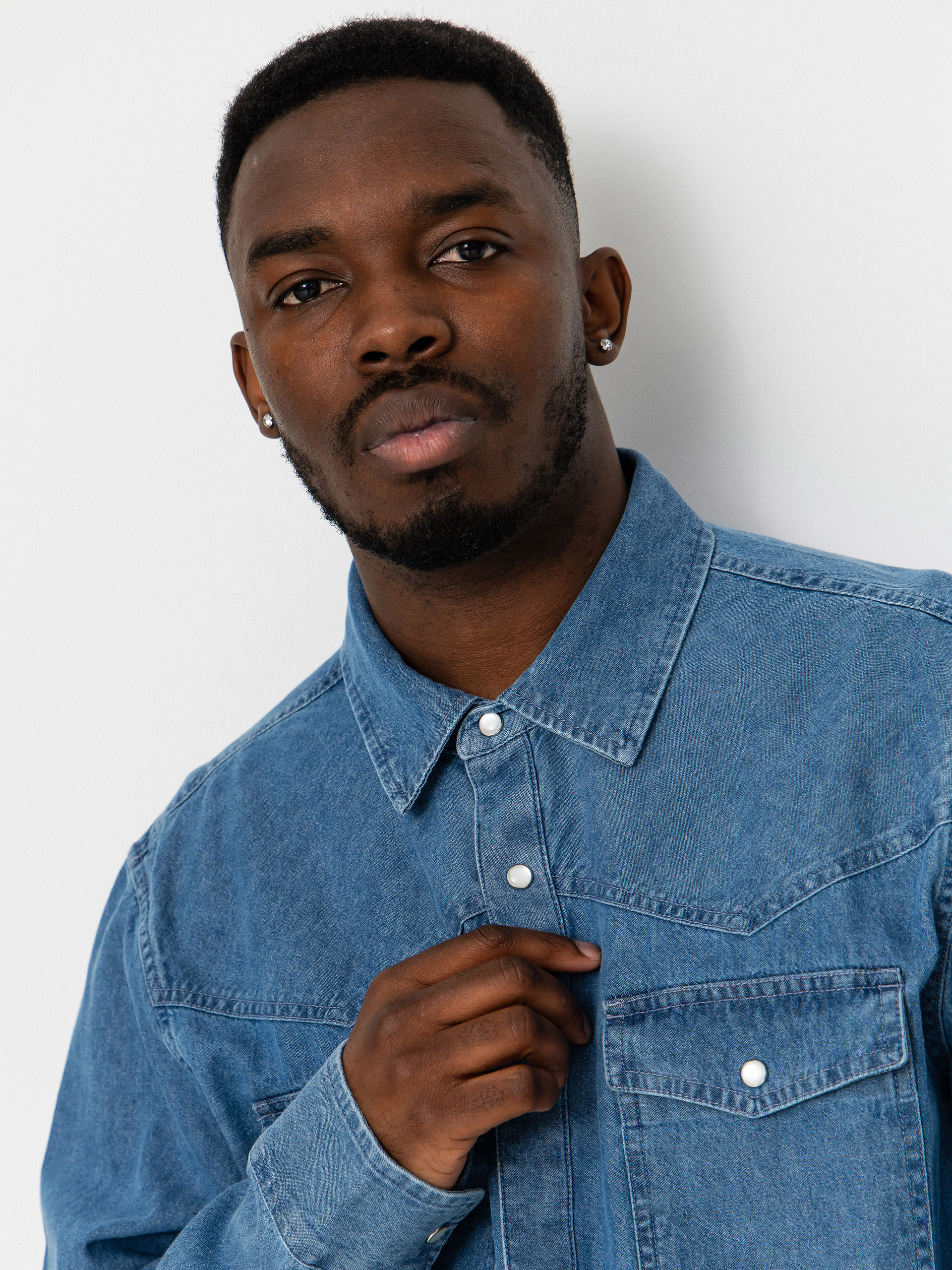 Košile Brixton Waylon Lw Overshirt (med wash chambrey)