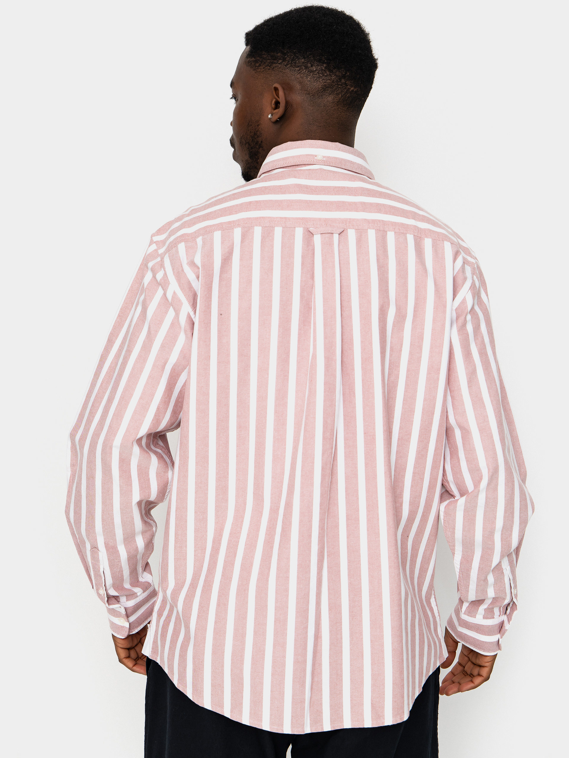 Košile Carhartt WIP Deven (deven stripe/oxide red/white)