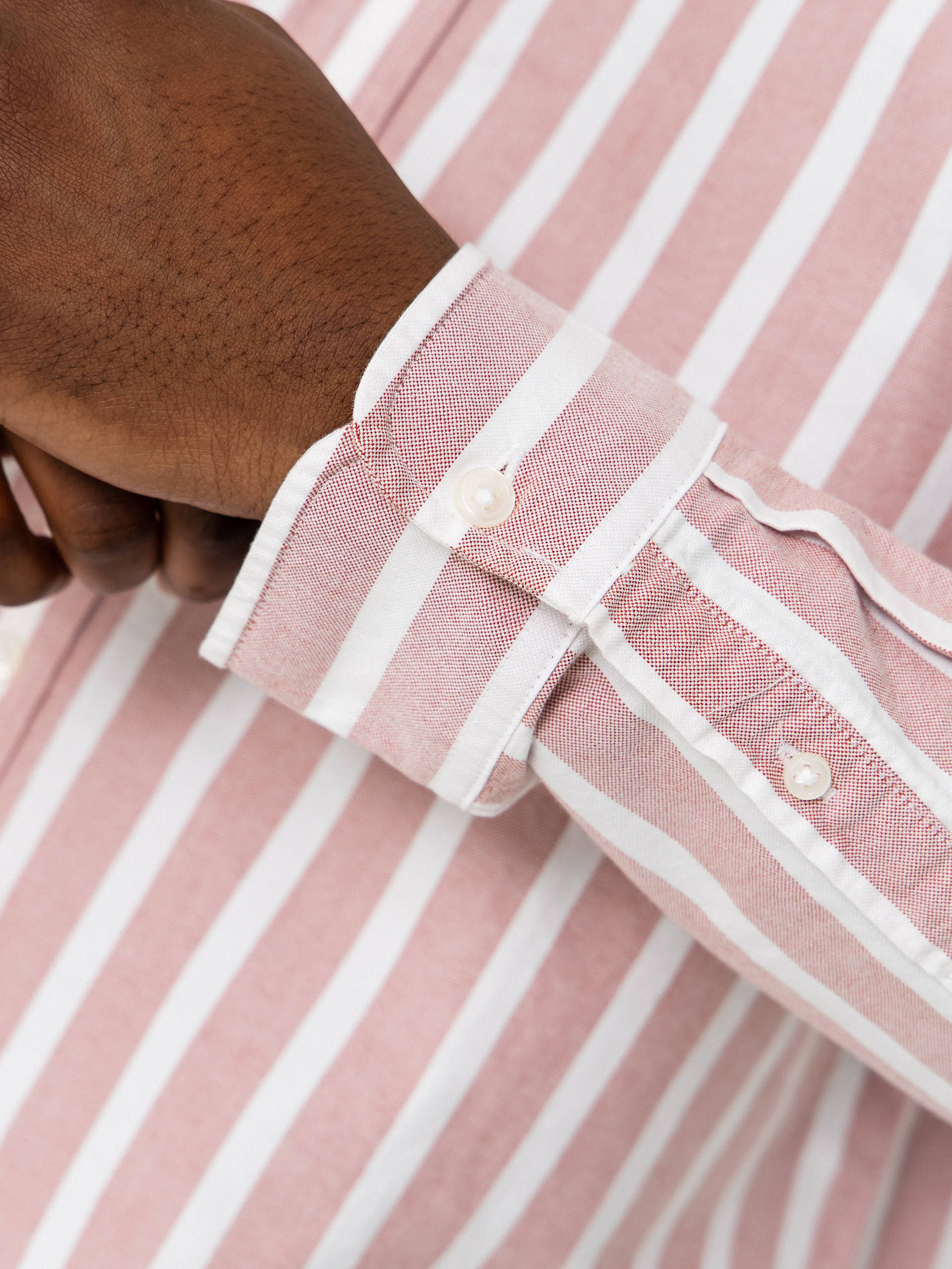 Košile Carhartt WIP Deven (deven stripe/oxide red/white)