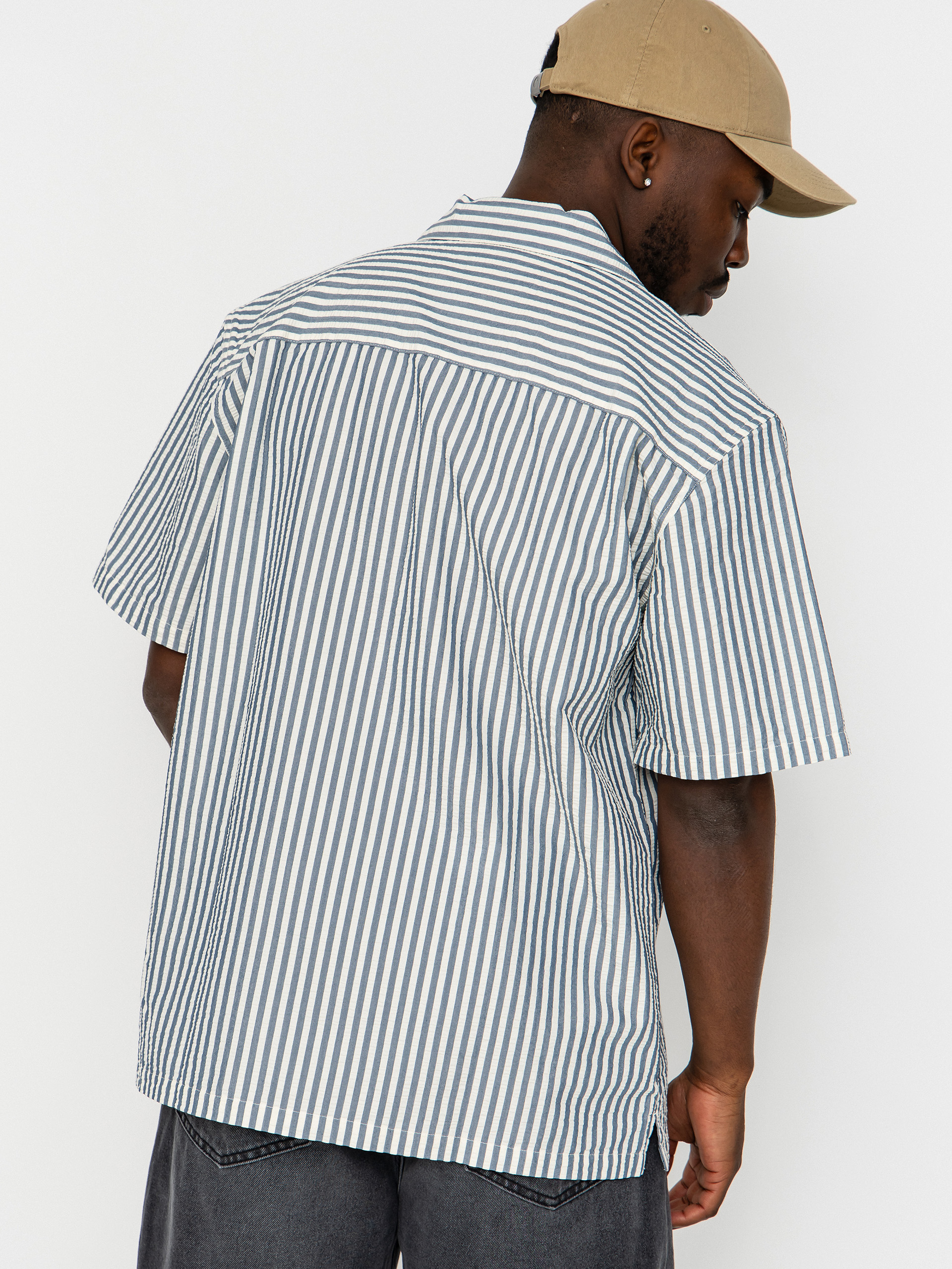 Košile Carhartt WIP Leavel (leavel stripe/blue river/wax)