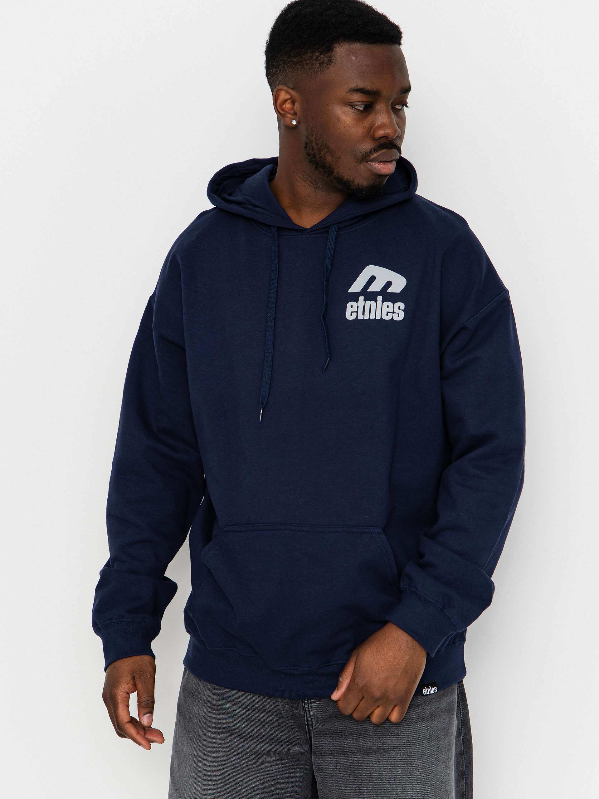 Mikina s kapucí Etnies Icon E HD (navy/grey)