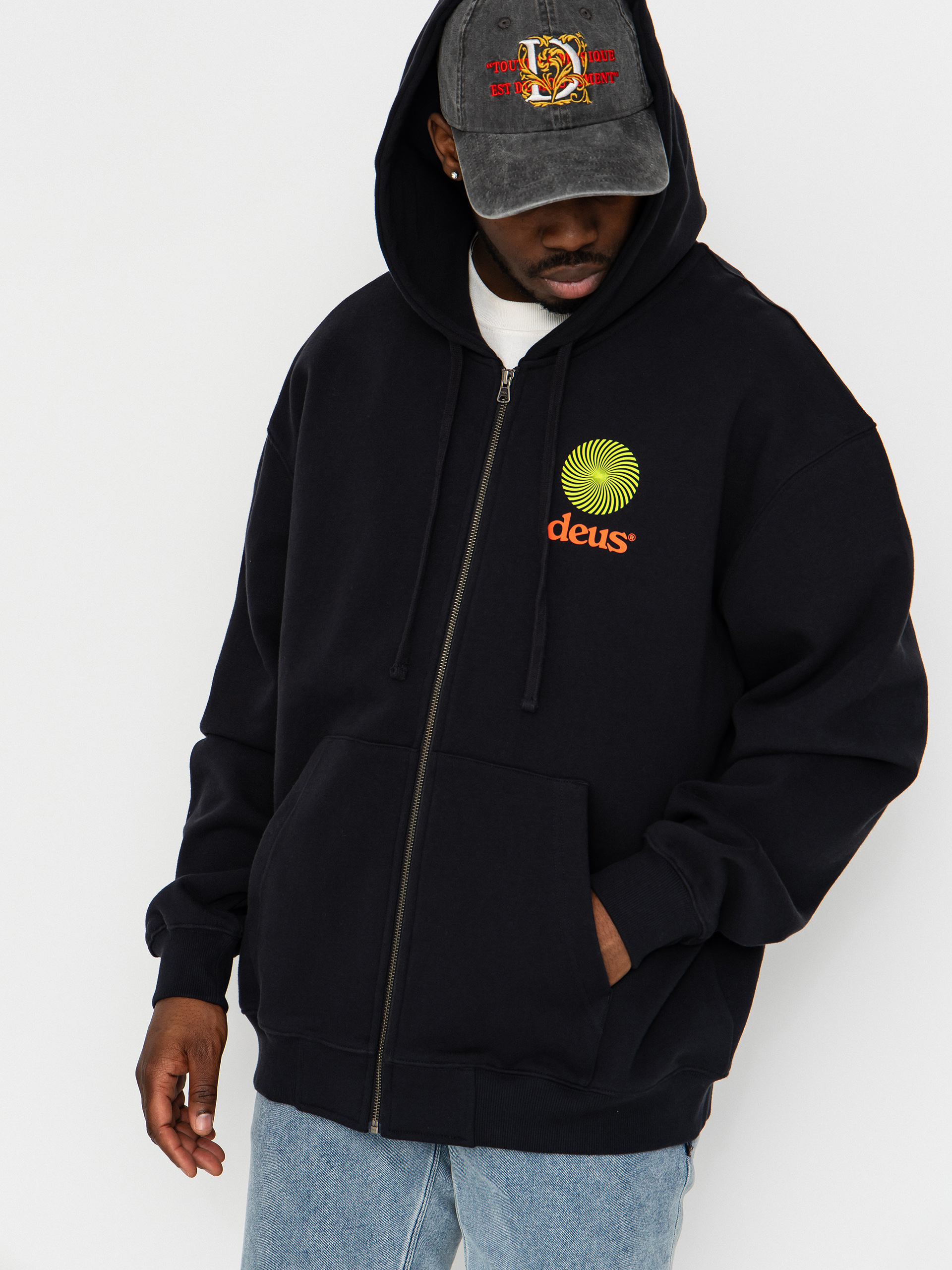 Mikina s kapucí Deus Ex Machina Strata ZHD (black)