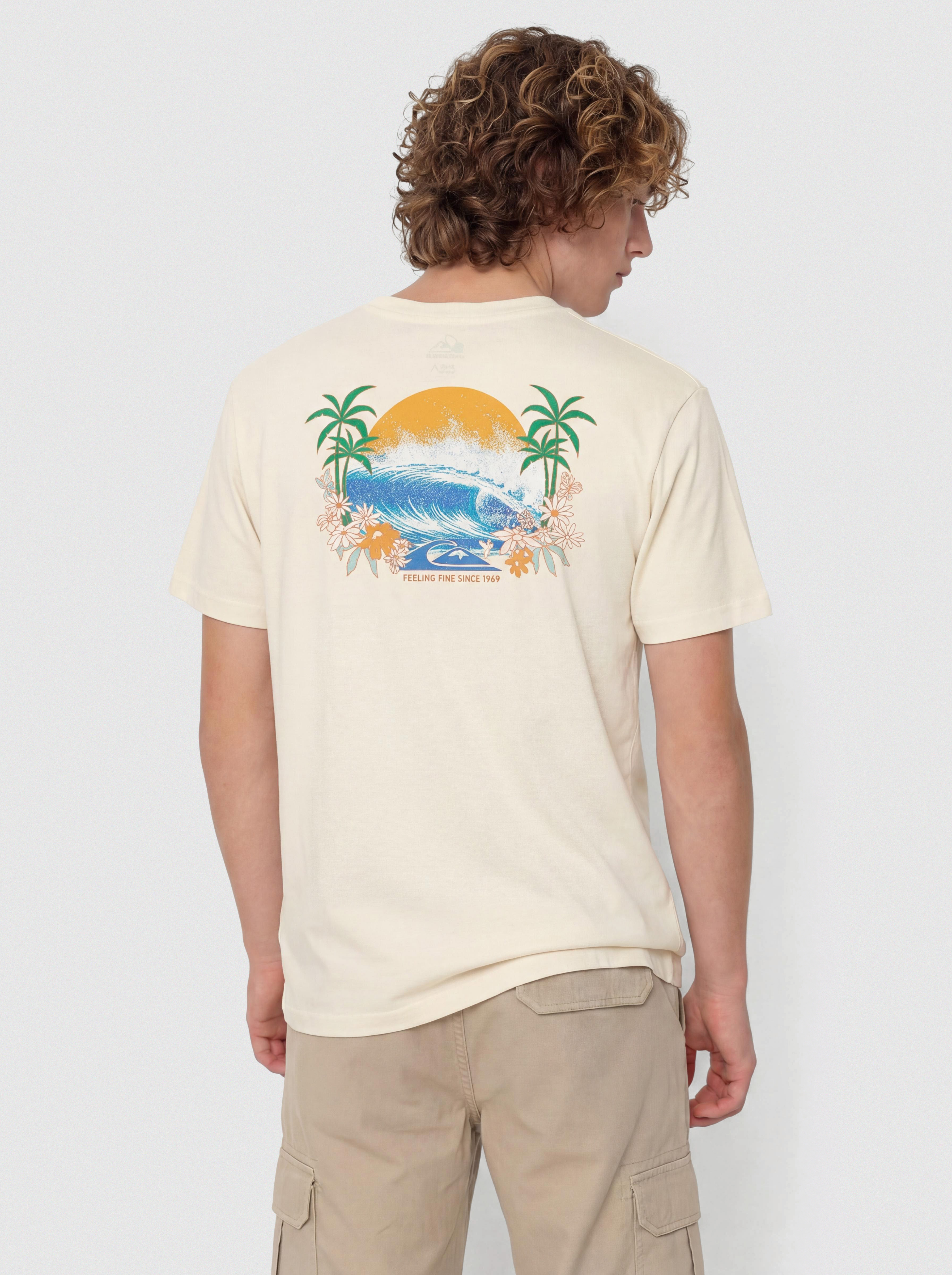 Tričko Quiksilver Ev Barrel Paradise (bone white)