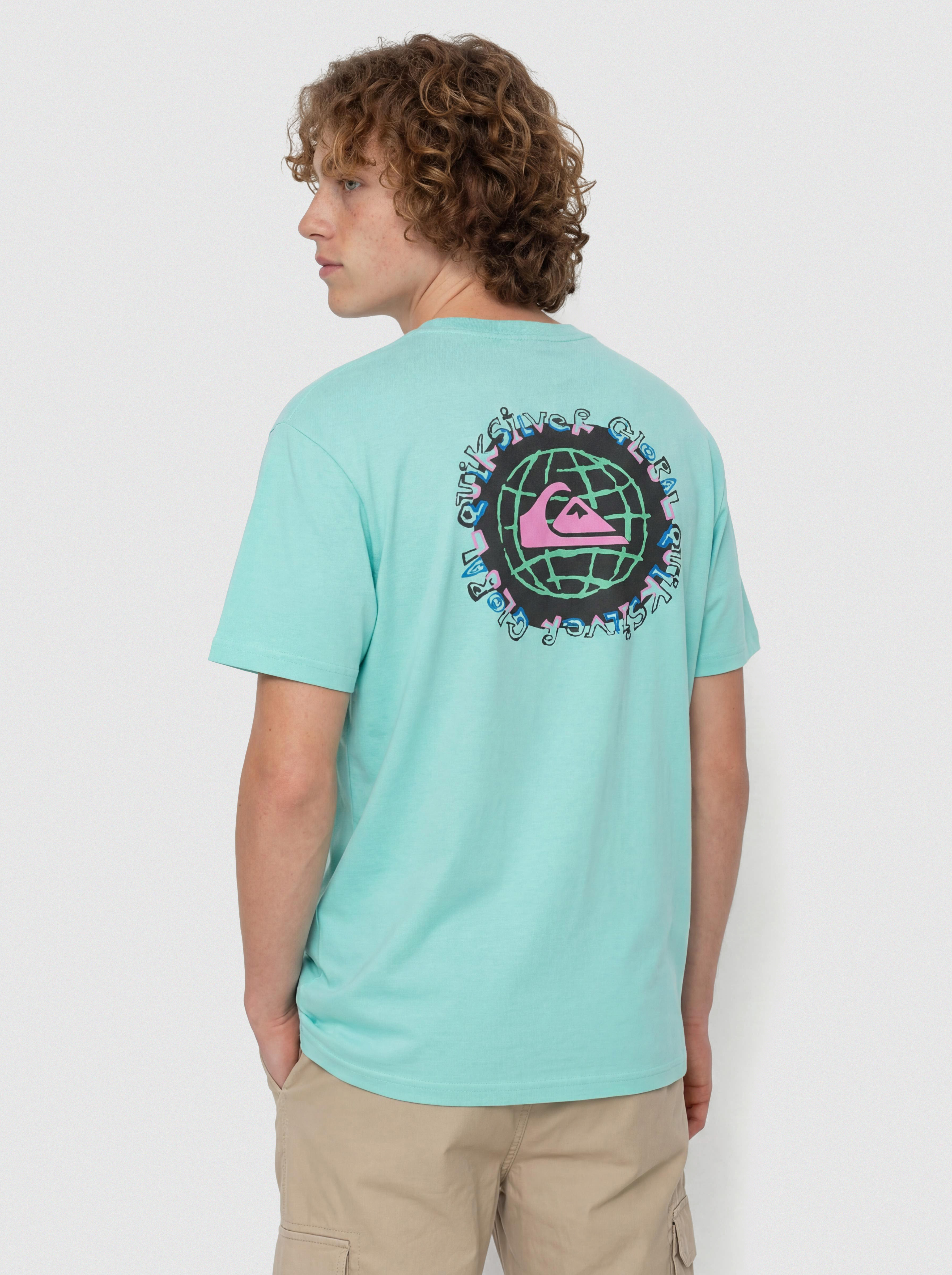 Tričko Quiksilver Global Heat (aqua sky)