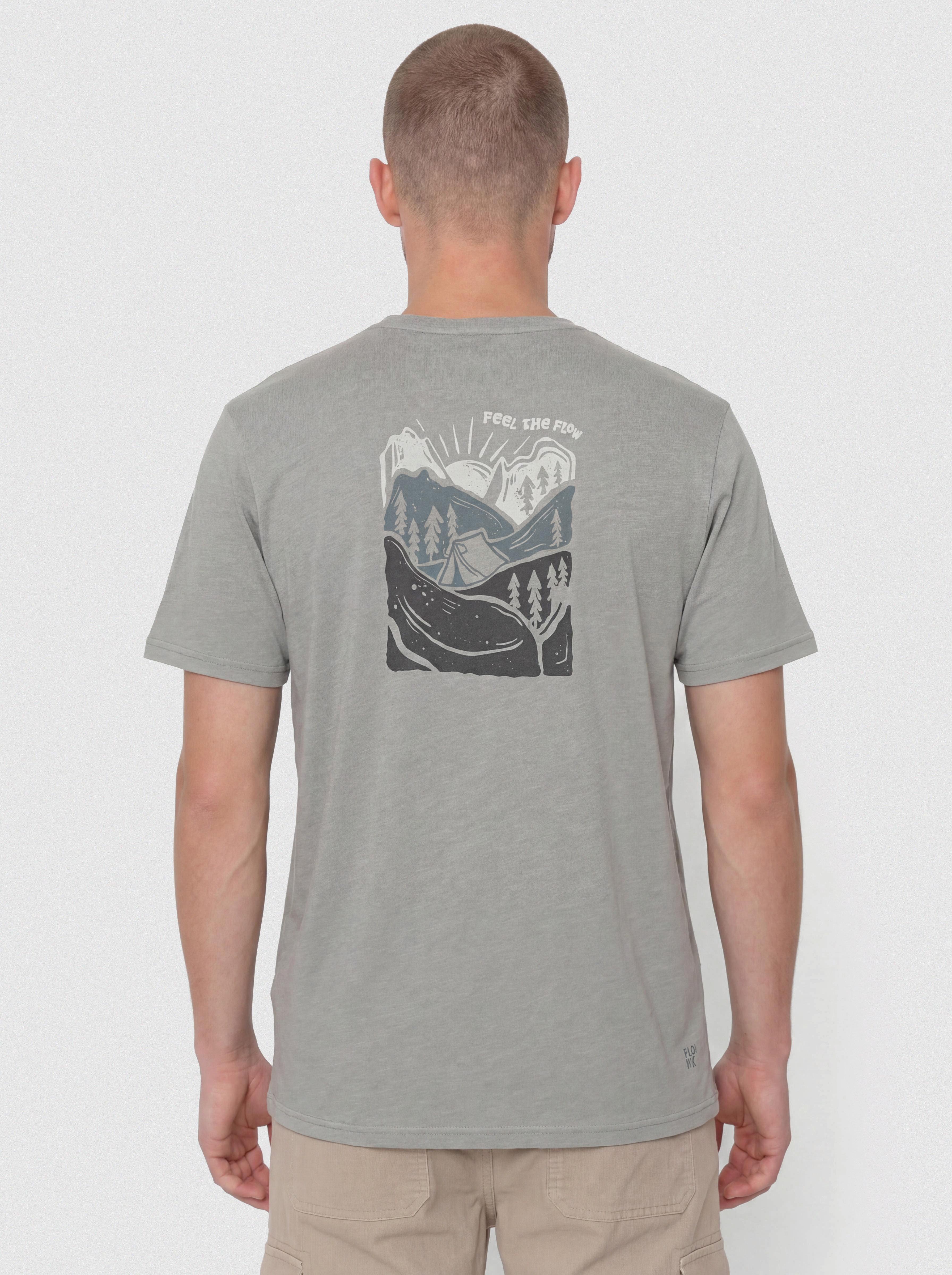 Tričko FLOV Timberon (light grey/dark grey)