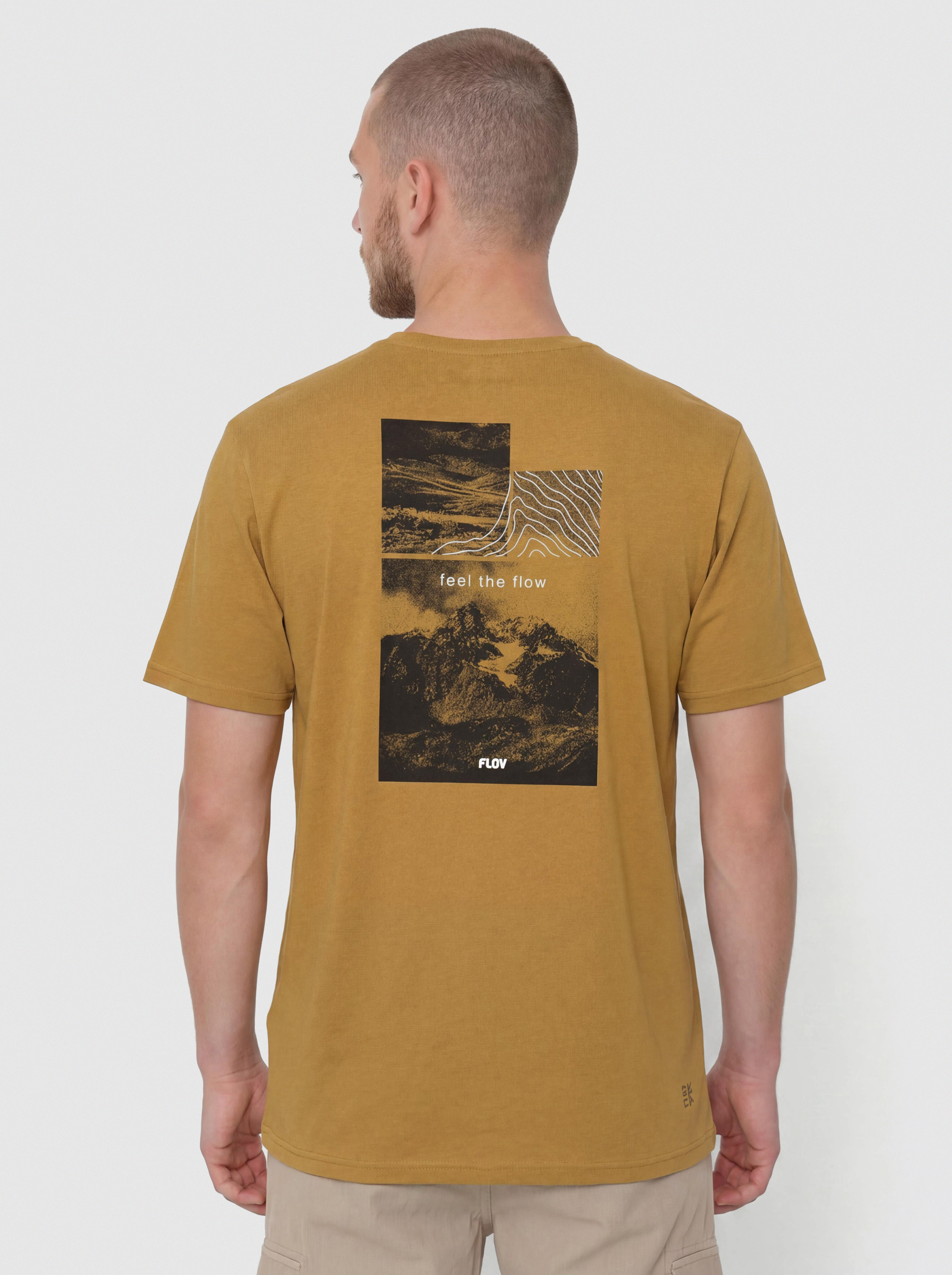 Tričko FLOV Morro (light brown/dark grey)