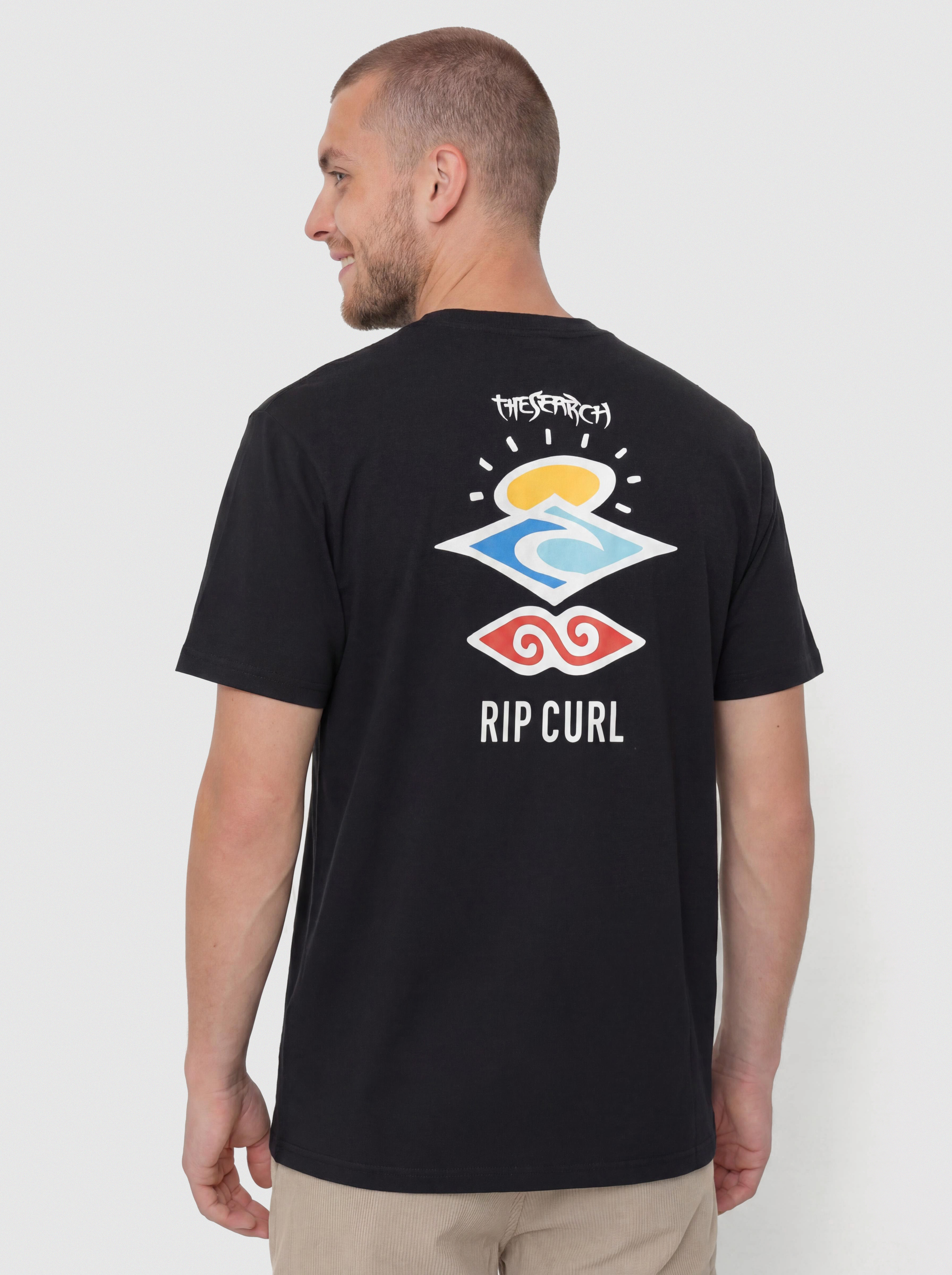 Tričko Rip Curl Search Icon (black)