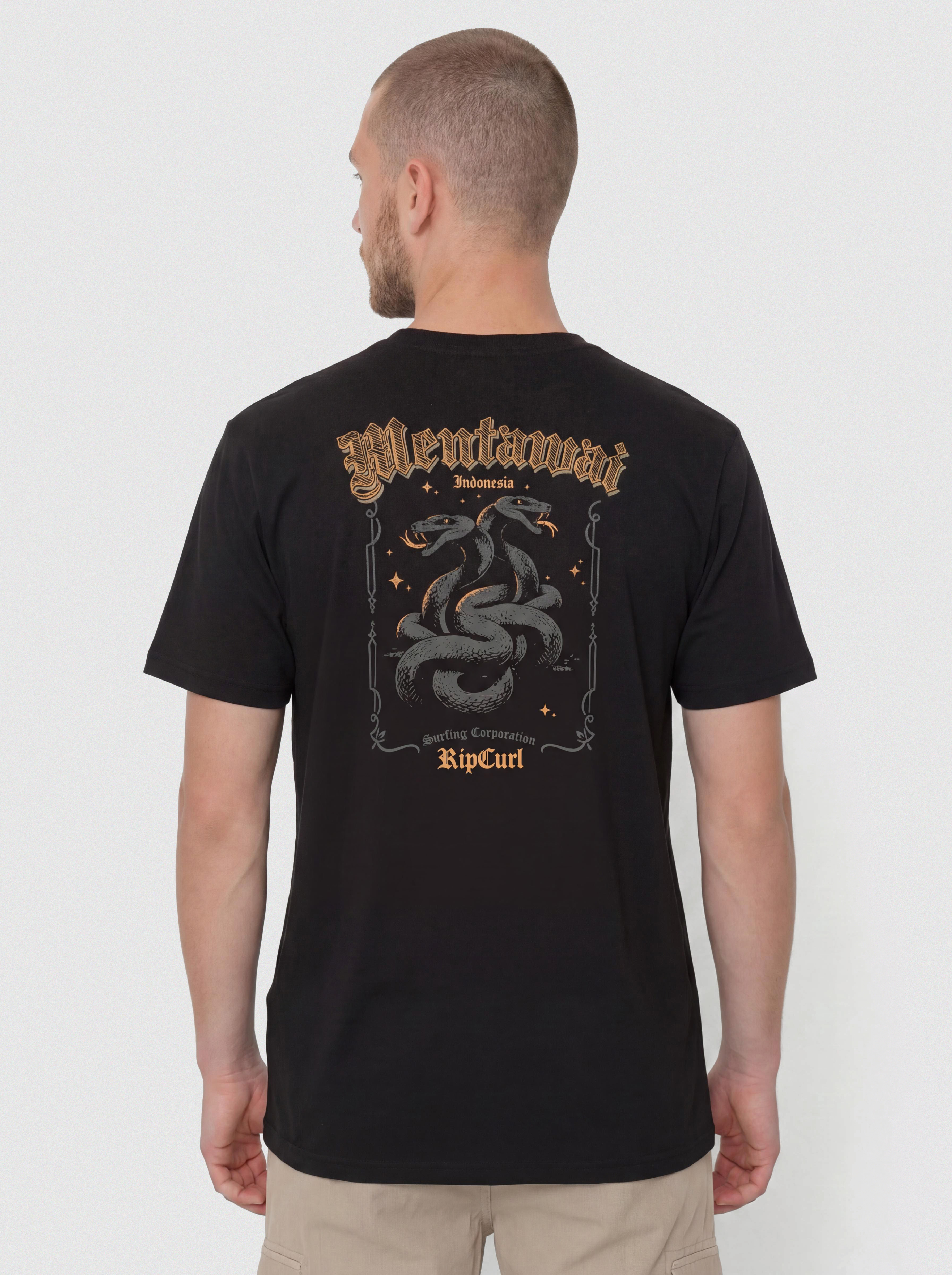 Tričko Rip Curl Desti Animals (black)