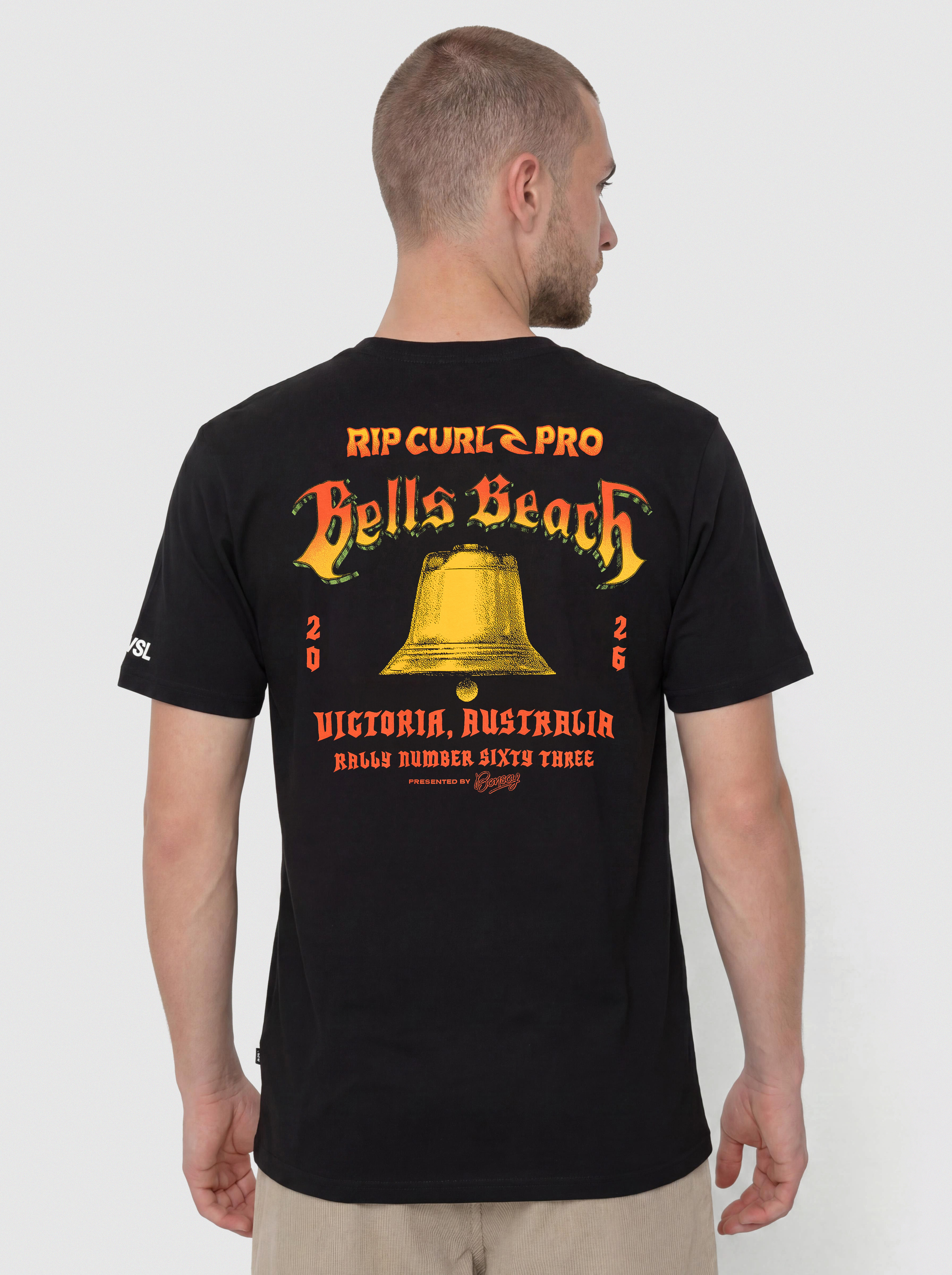 Tričko Rip Curl Bells Pro 26 Bell Logo (black)