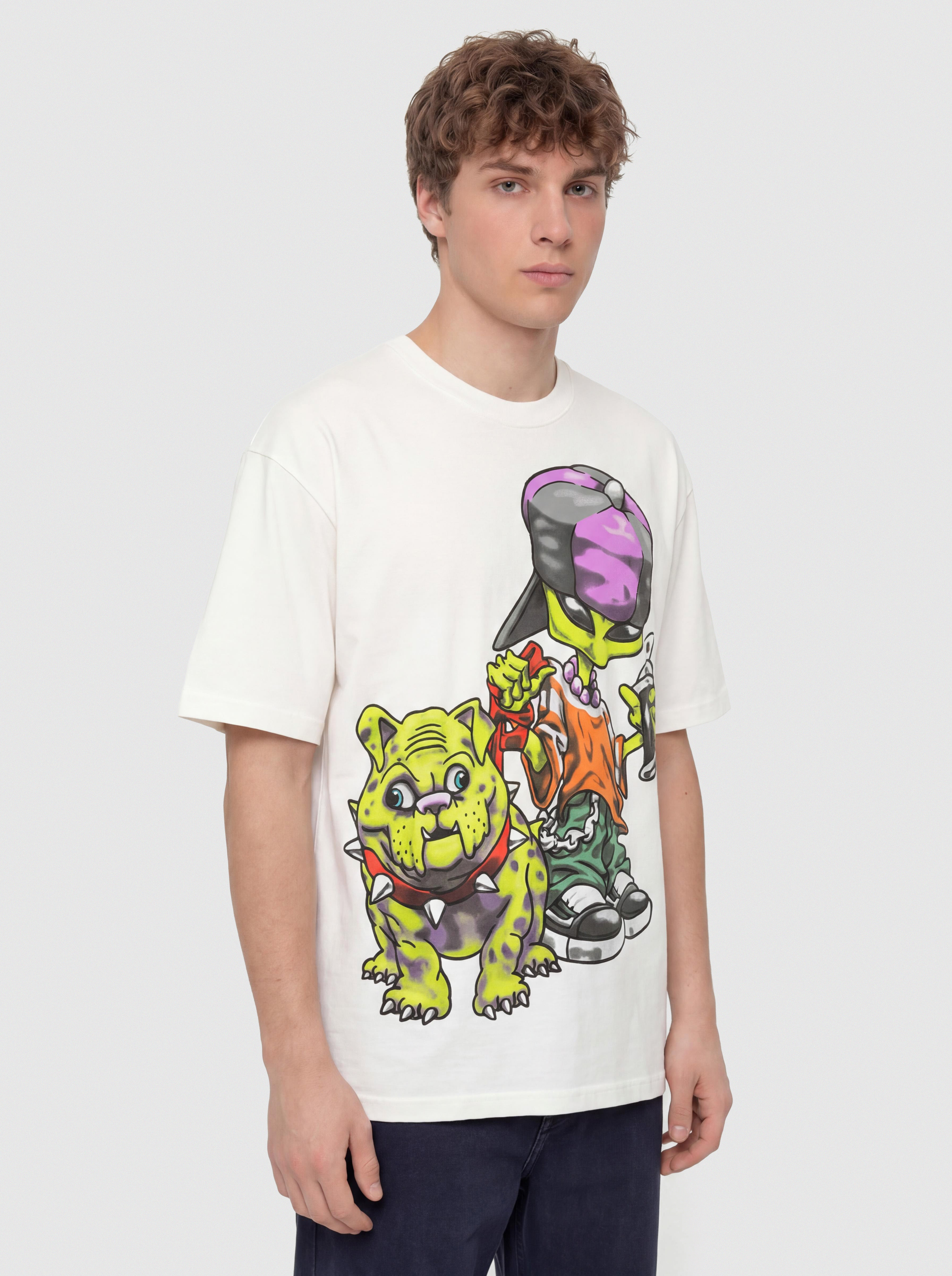 Tričko Vans Lx Wreckpack Alien Dog (white)