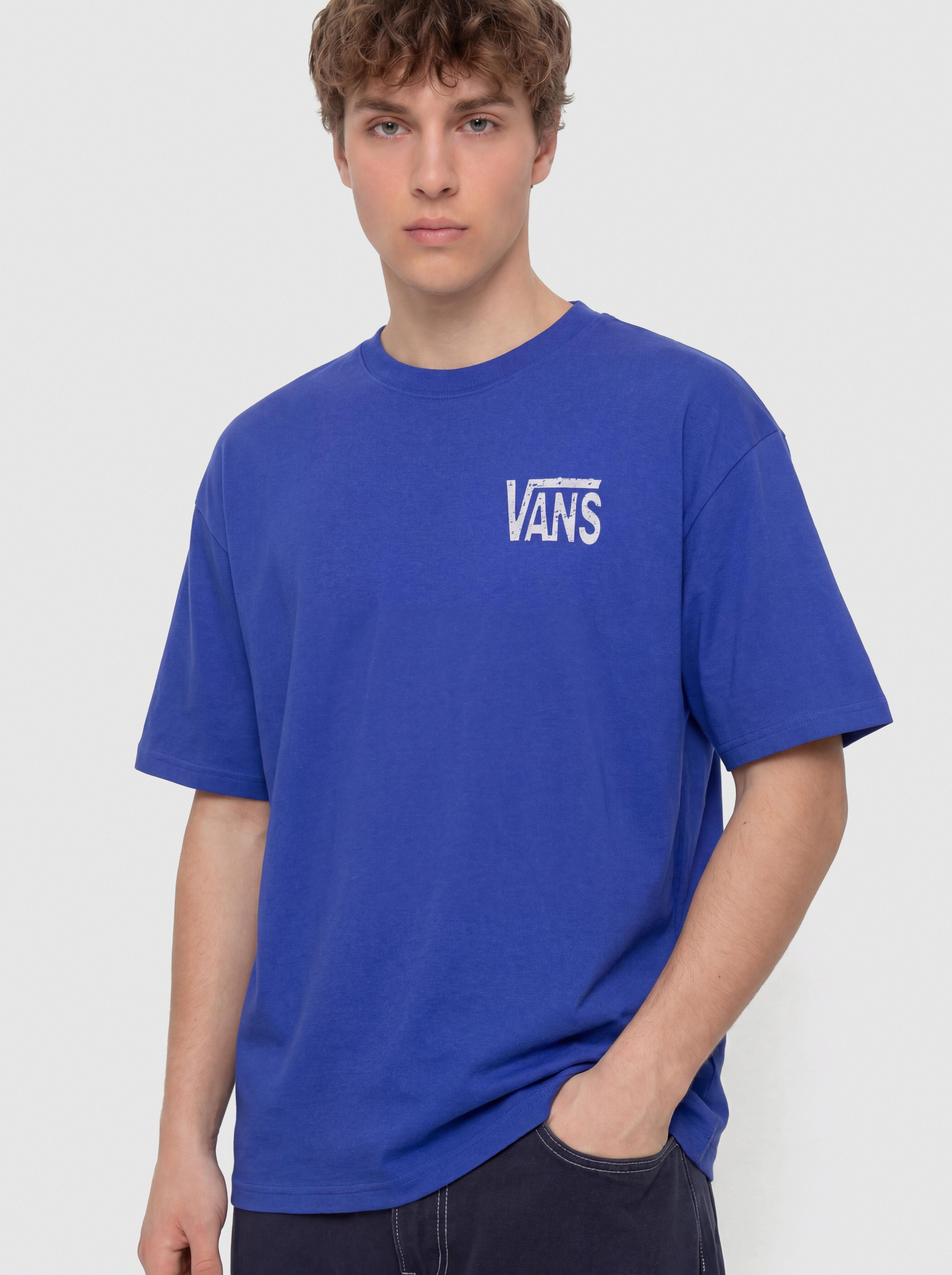 Tričko Vans Side Talk (royal cobalt)