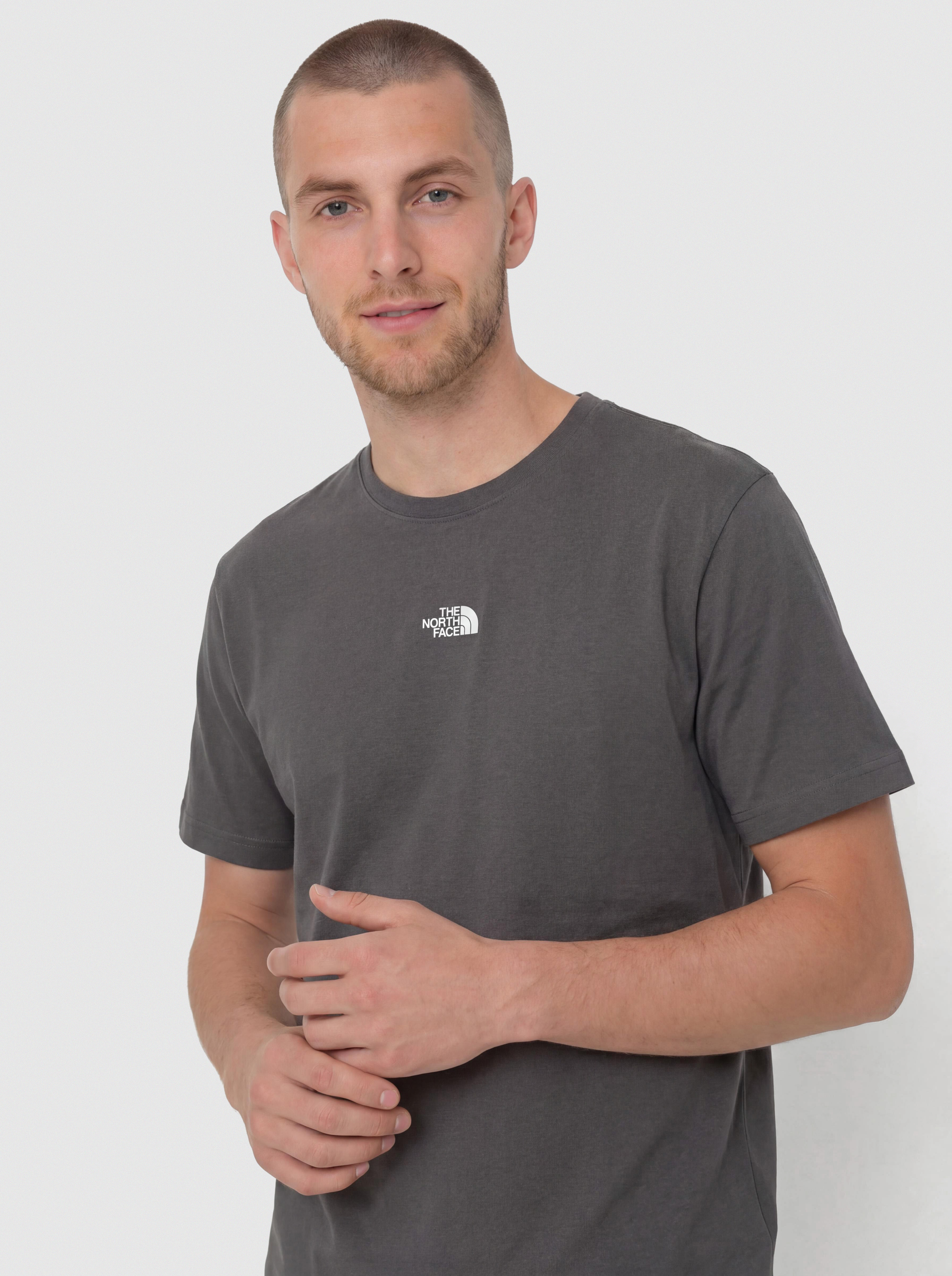 Tričko The North Face Essential Center Logo Relaxed (anthracite grey)