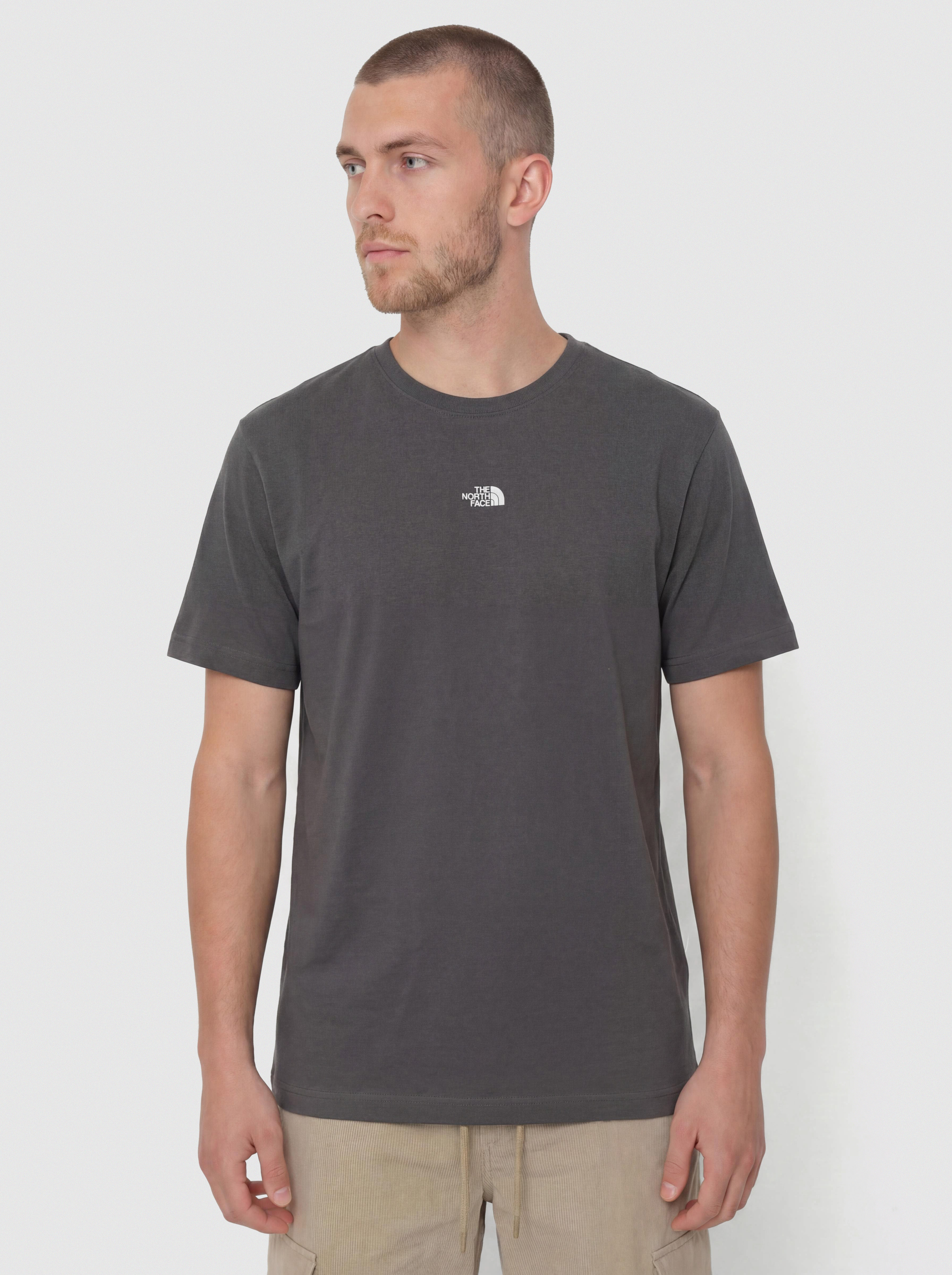 Tričko The North Face Essential Center Logo Relaxed (anthracite grey)